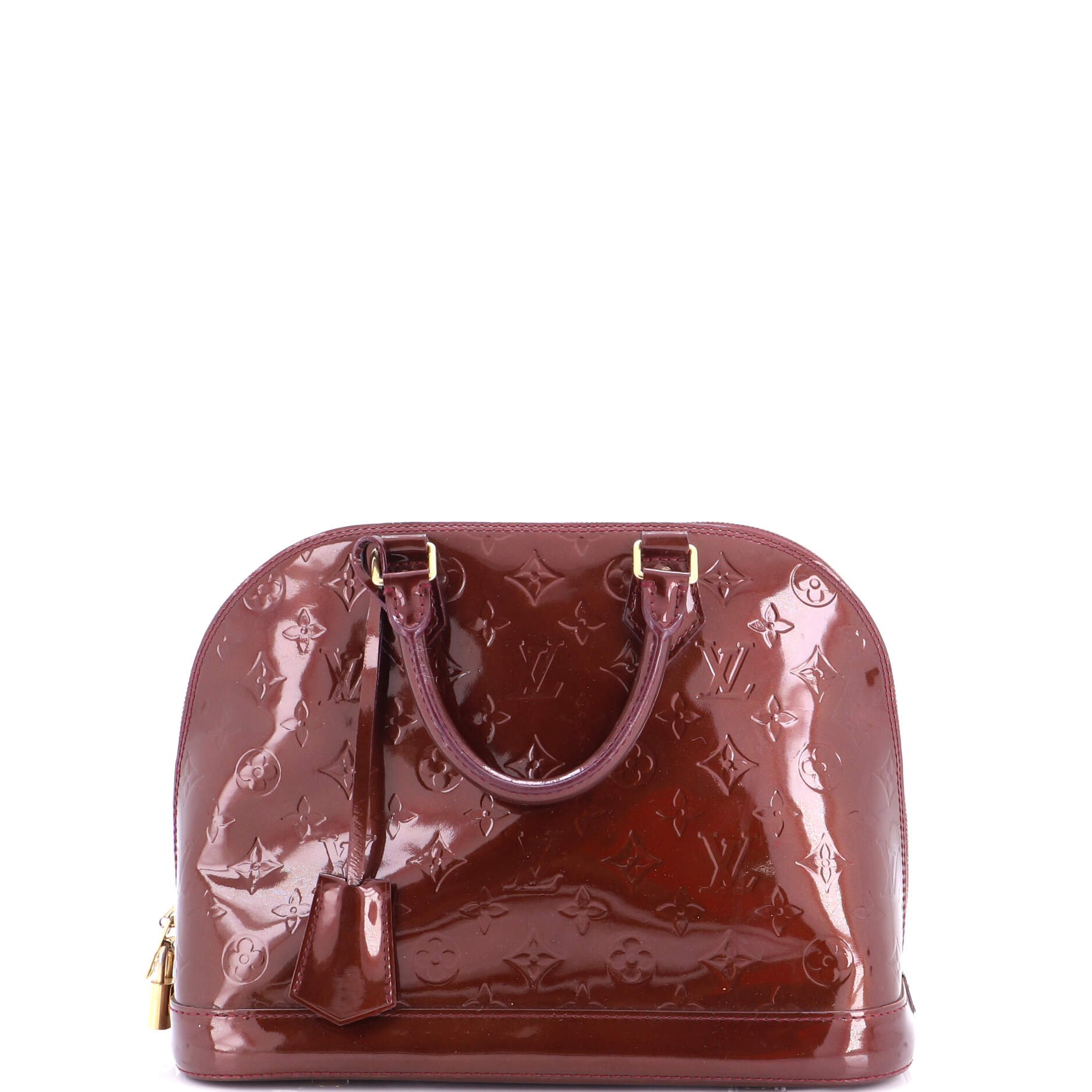 Alma Handbag Monogram Vernis PM