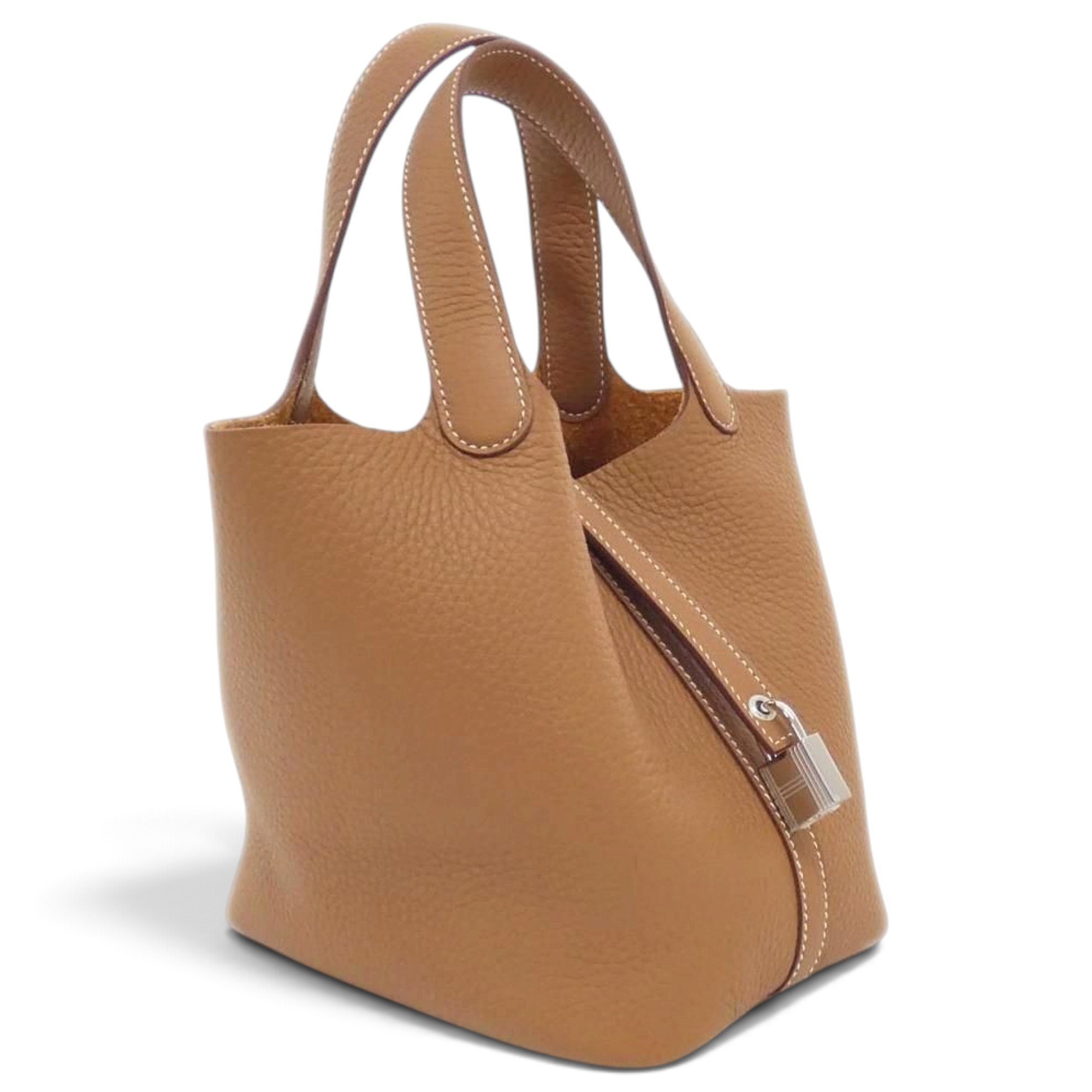 Picotin leather handbag