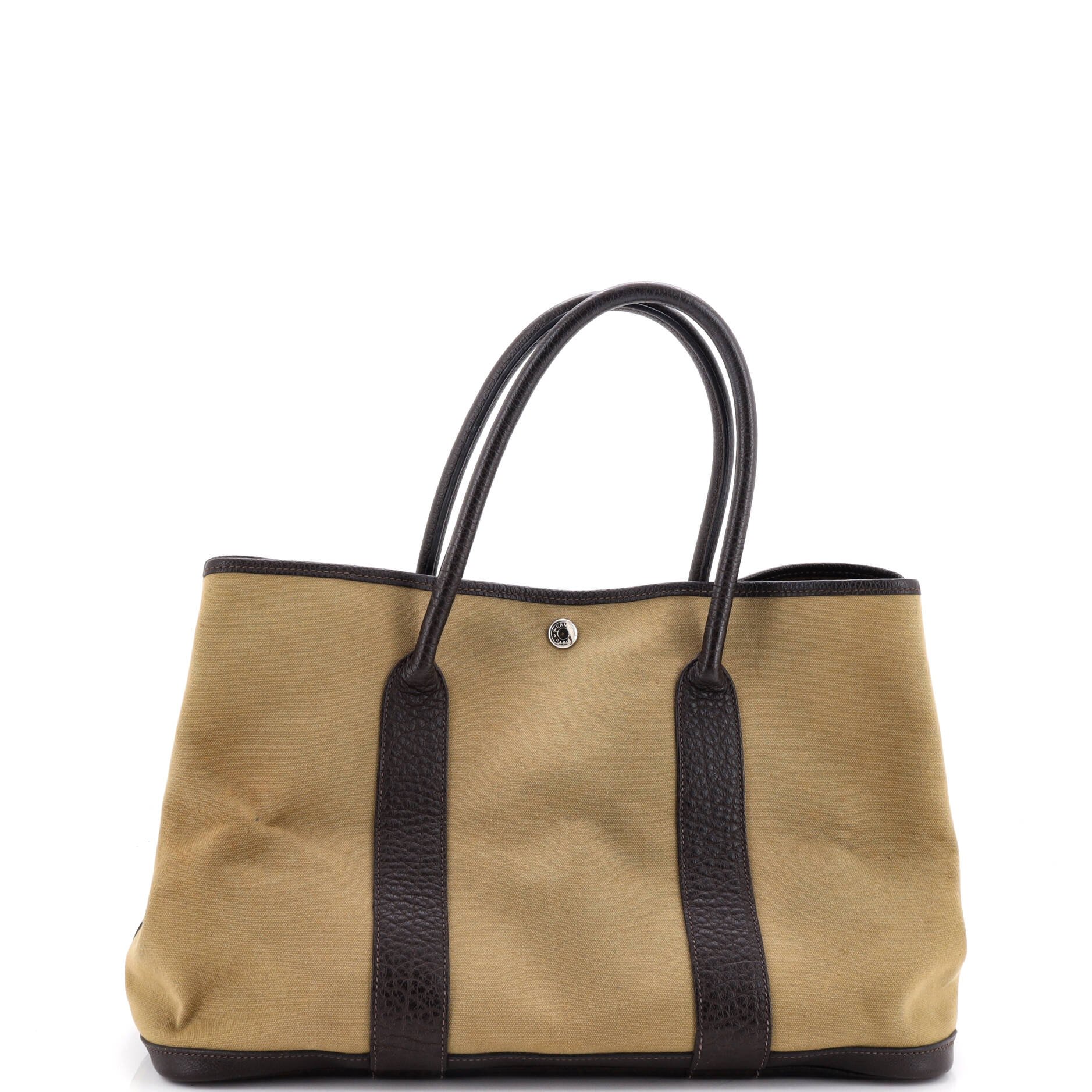 Garden Party Tote Toile and Leather 36