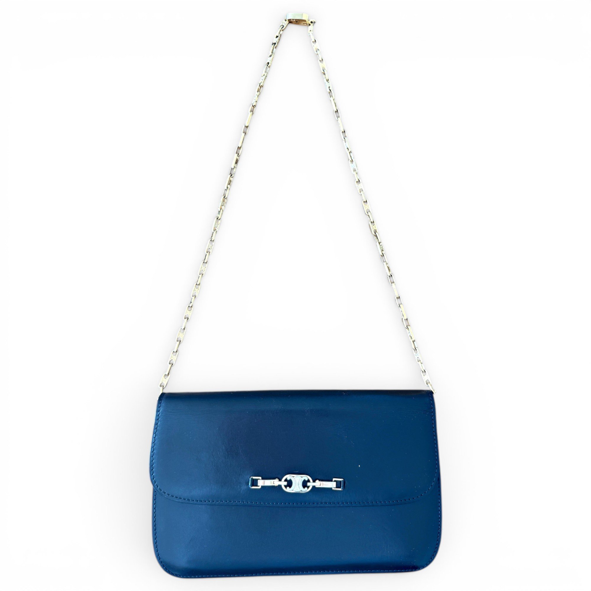 Leather clutch bag