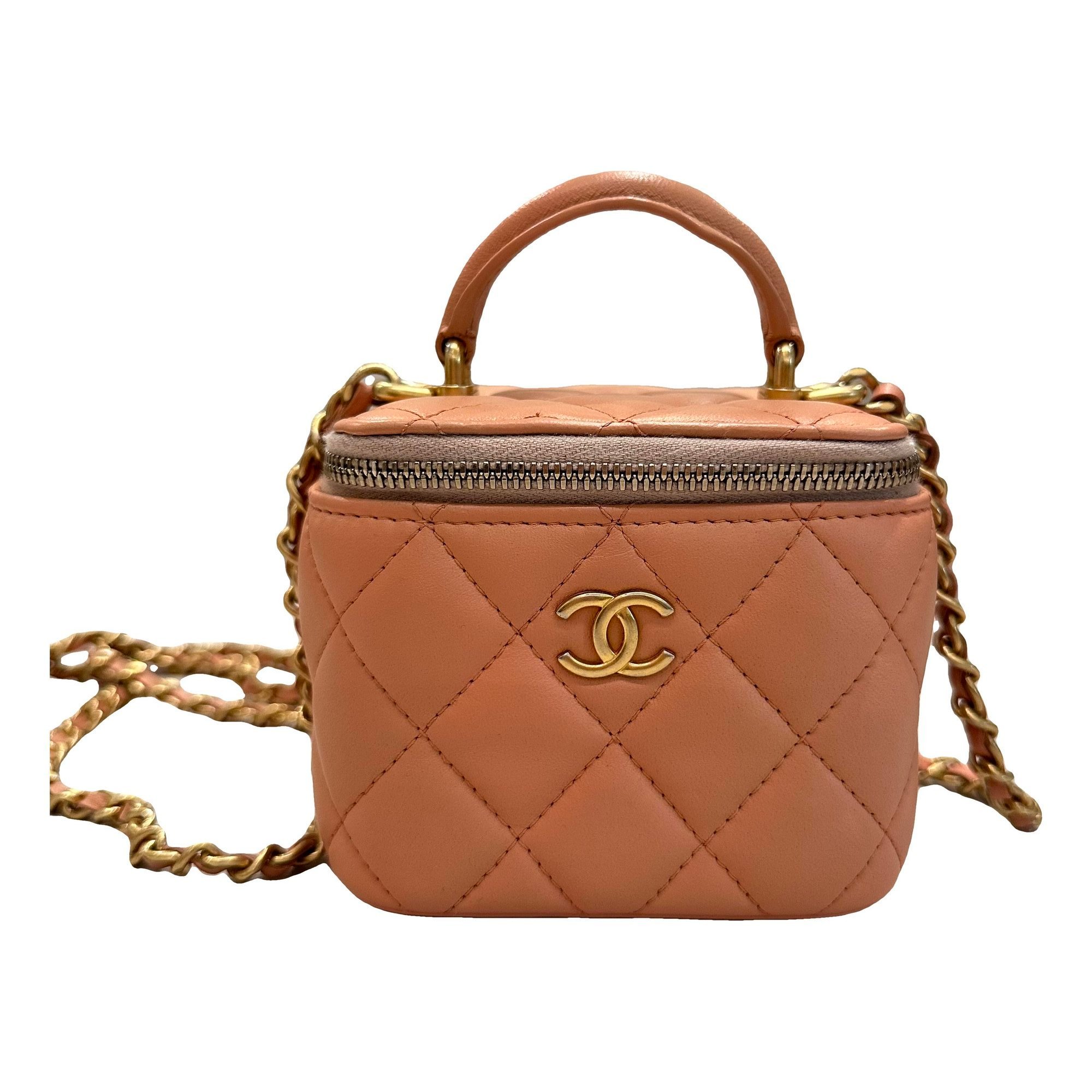 Trendy CC Vanity leather handbag