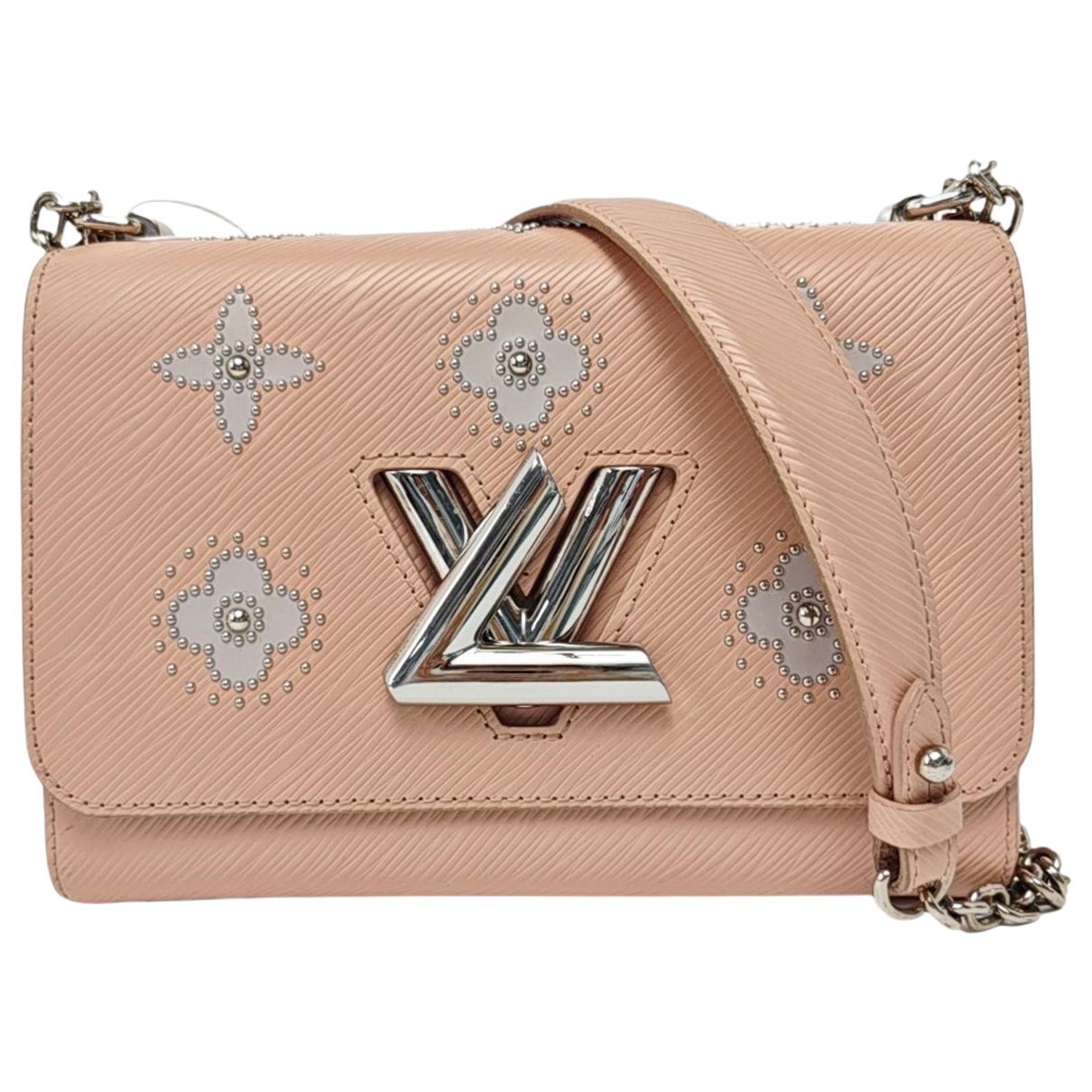 Twist leather handbag