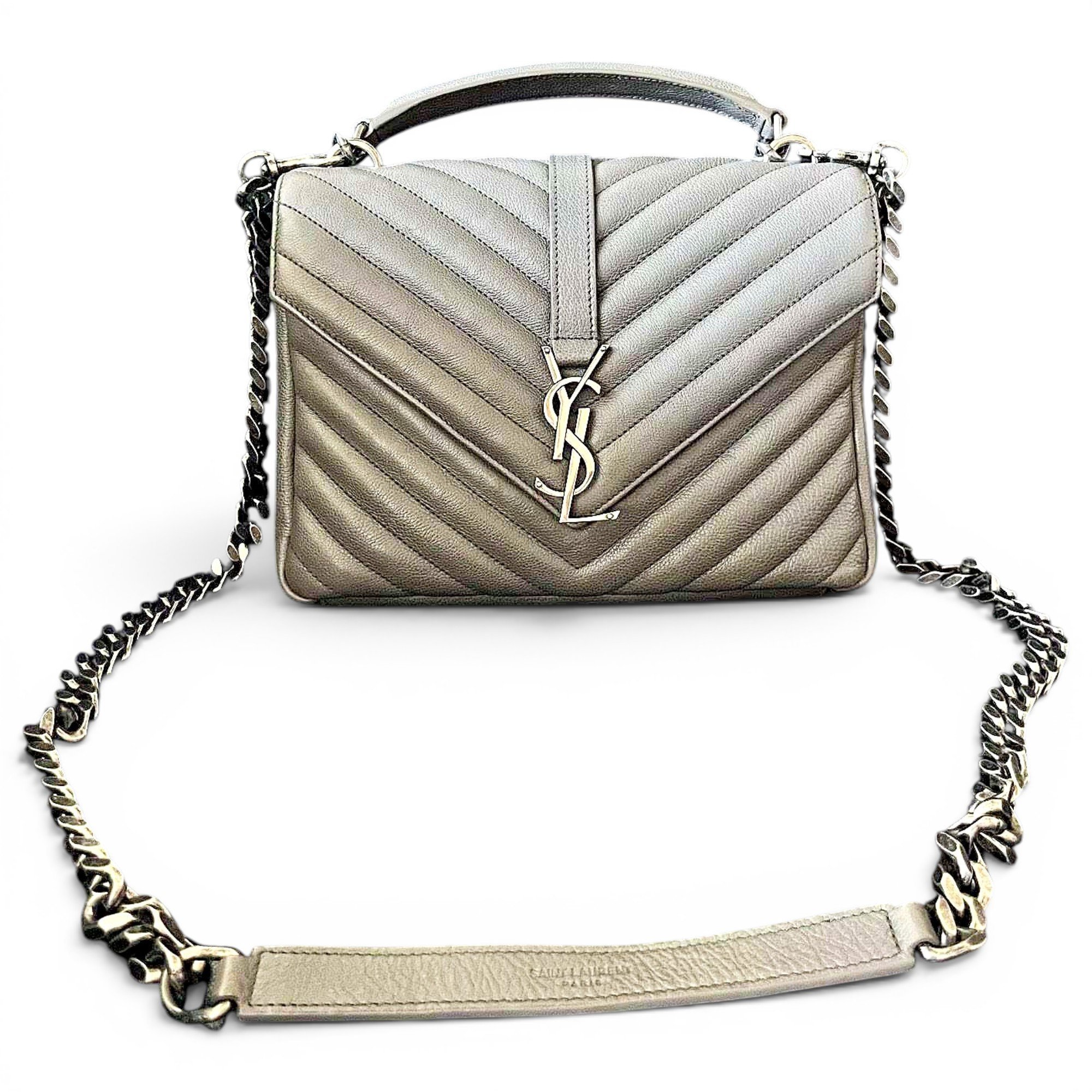 Collége monogramme leather handbag