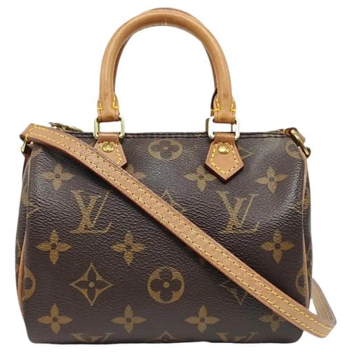 Louis Vuitton Nano Speedy / Mini HL leather handbag
