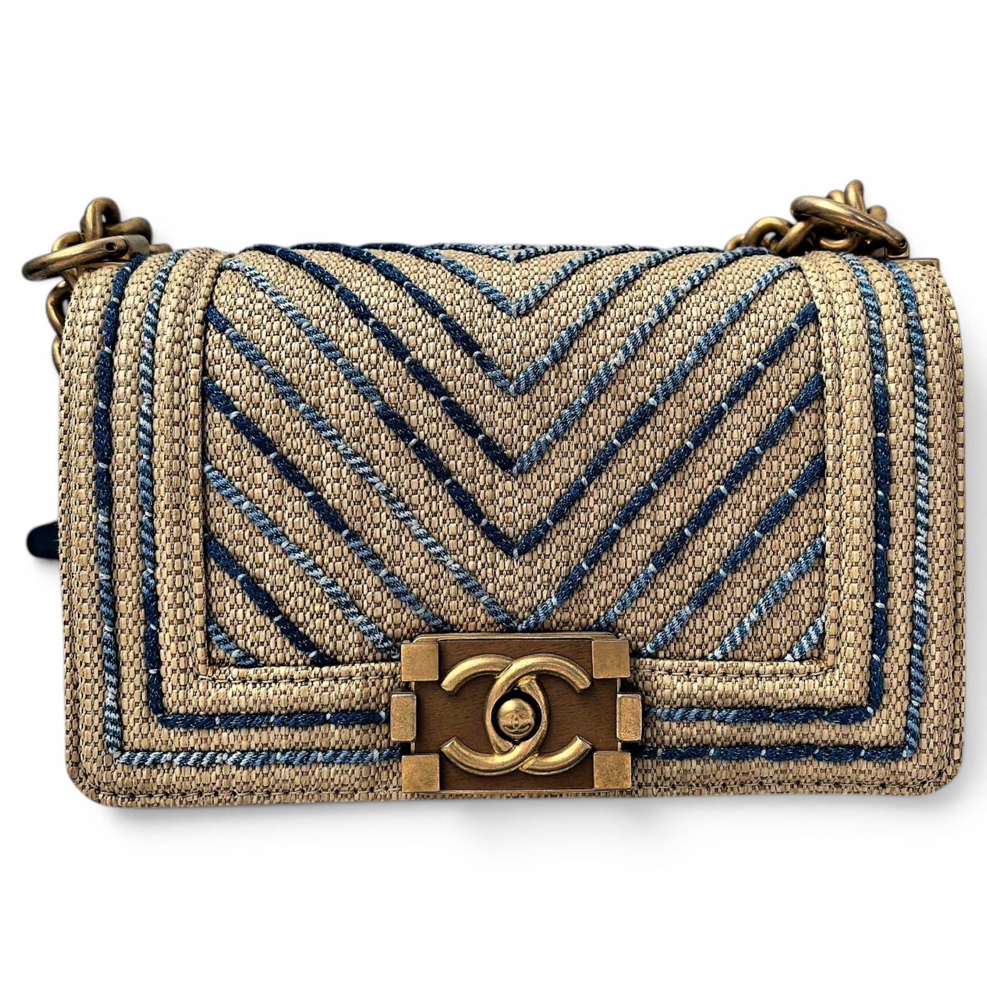 Boy linen crossbody bag