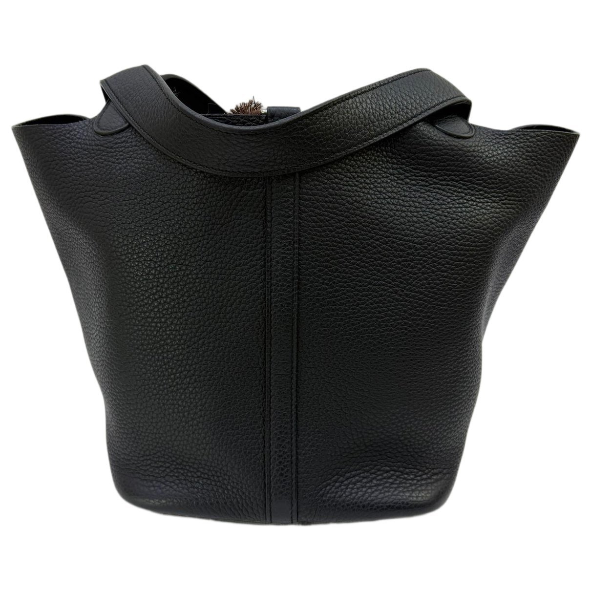 Picotin leather tote