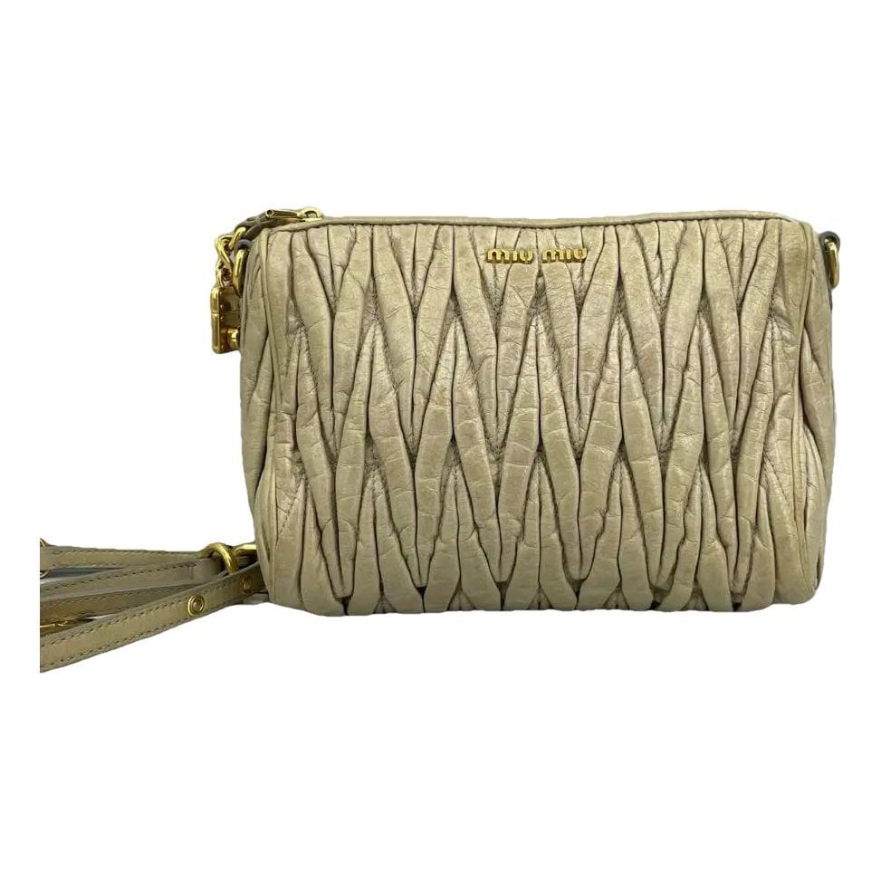 Miu Confidential leather handbag