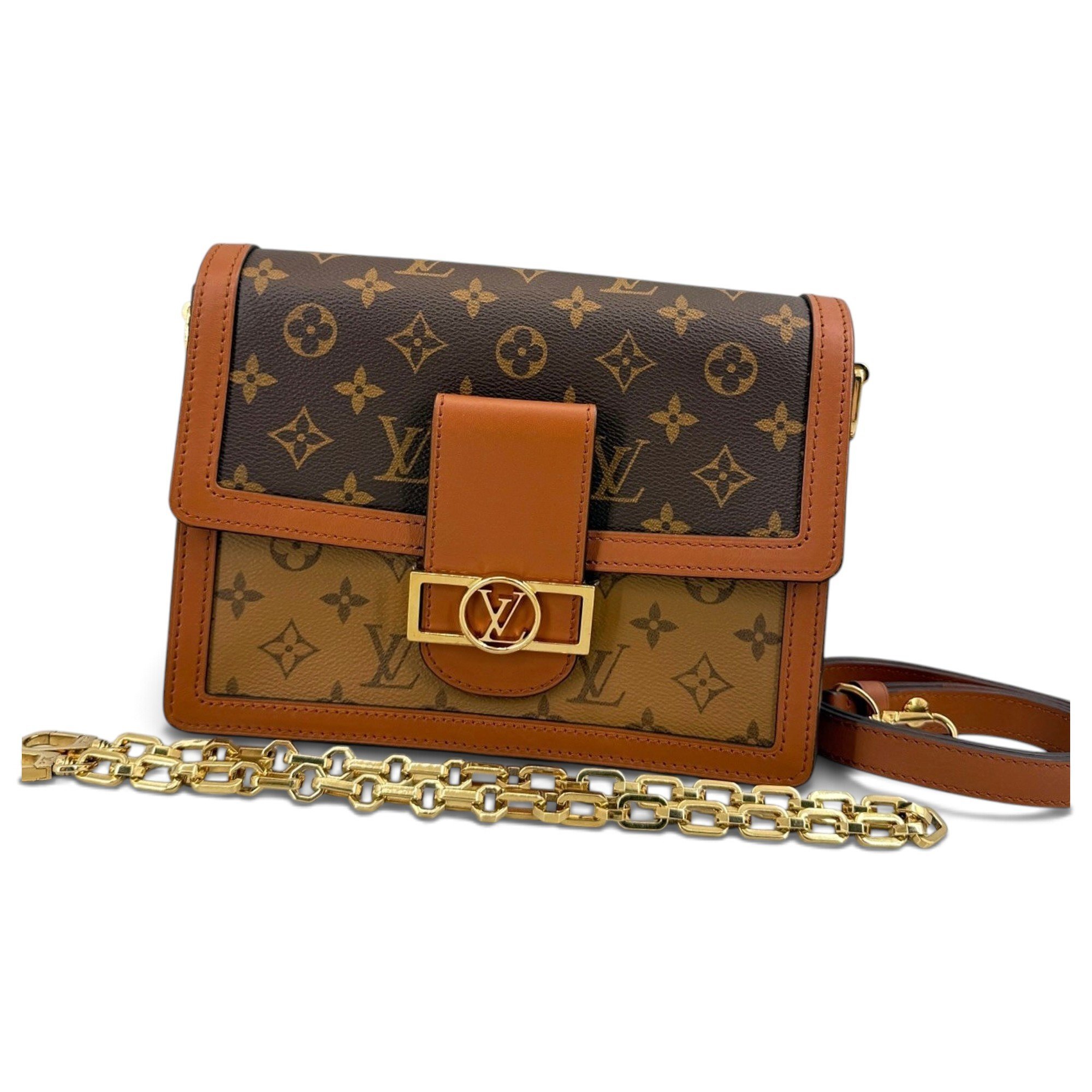 Dauphine leather handbag