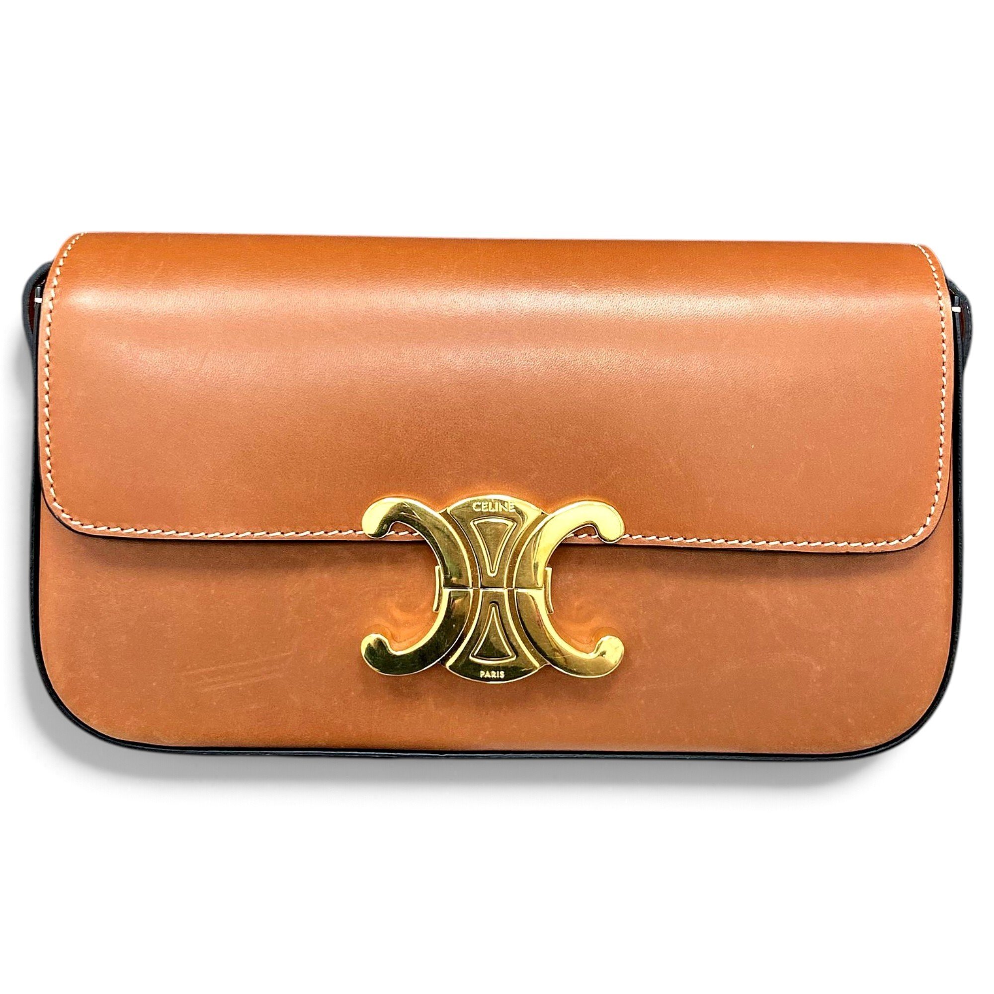 Triomphe leather handbag