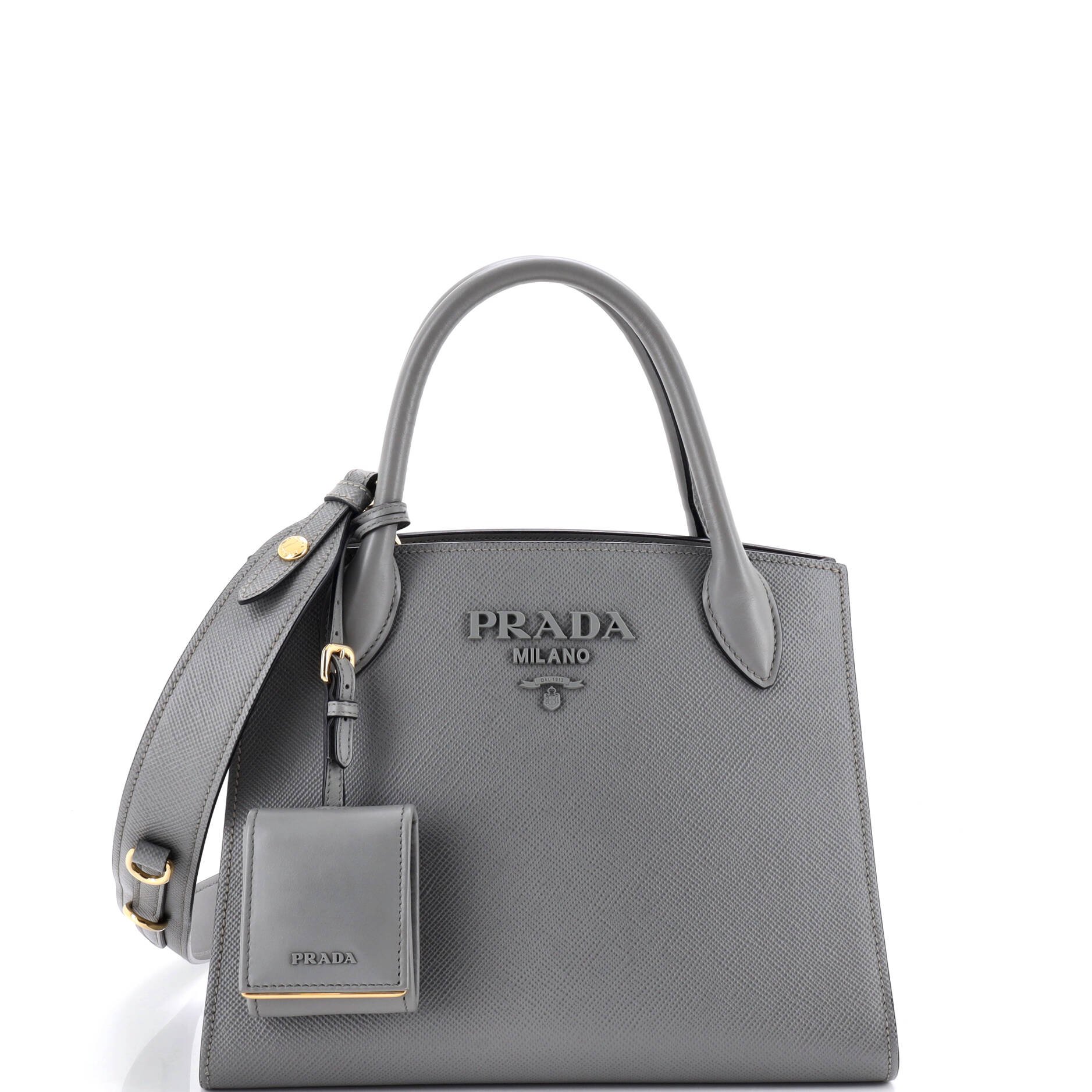 Monochrome Tote Saffiano with City Calf Small