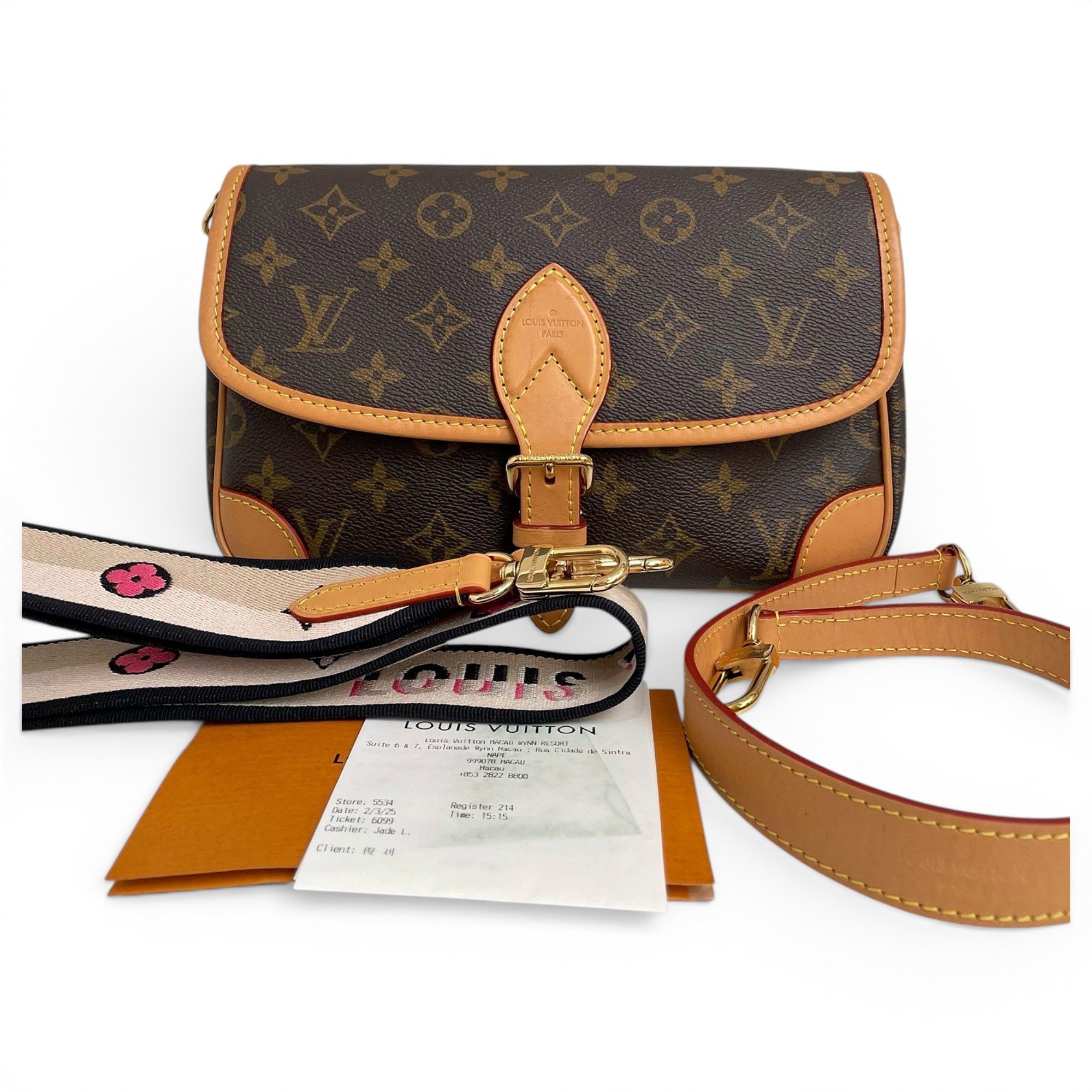Diane leather crossbody bag