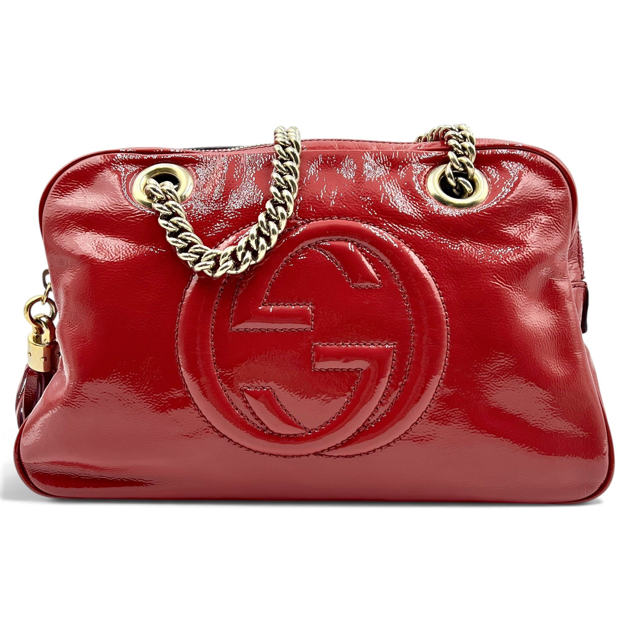 Gucci Soho patent leather handbag