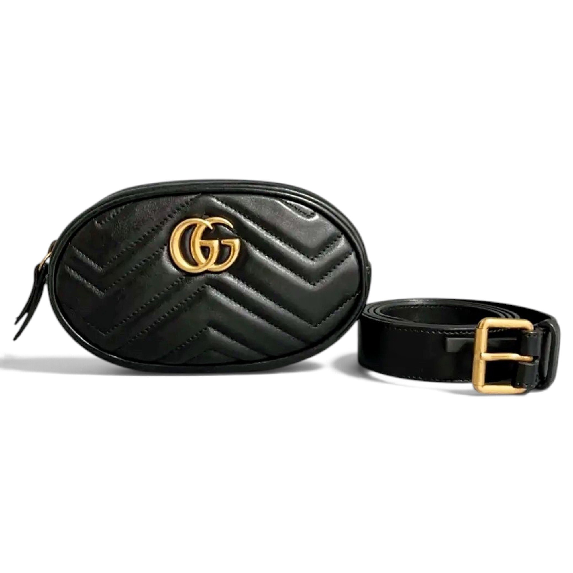 GG Marmont Triple zip leather crossbody bag