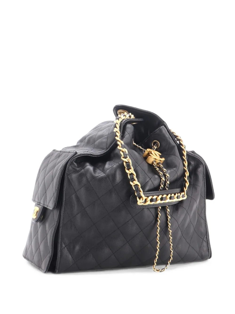 25 Quilted Caviar Medium hobo bag