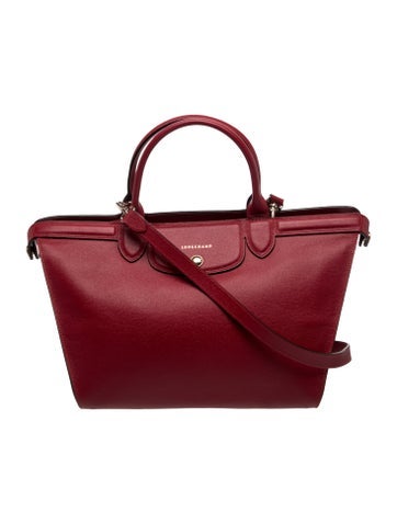 Longchamp Leather Le Pliage Medium