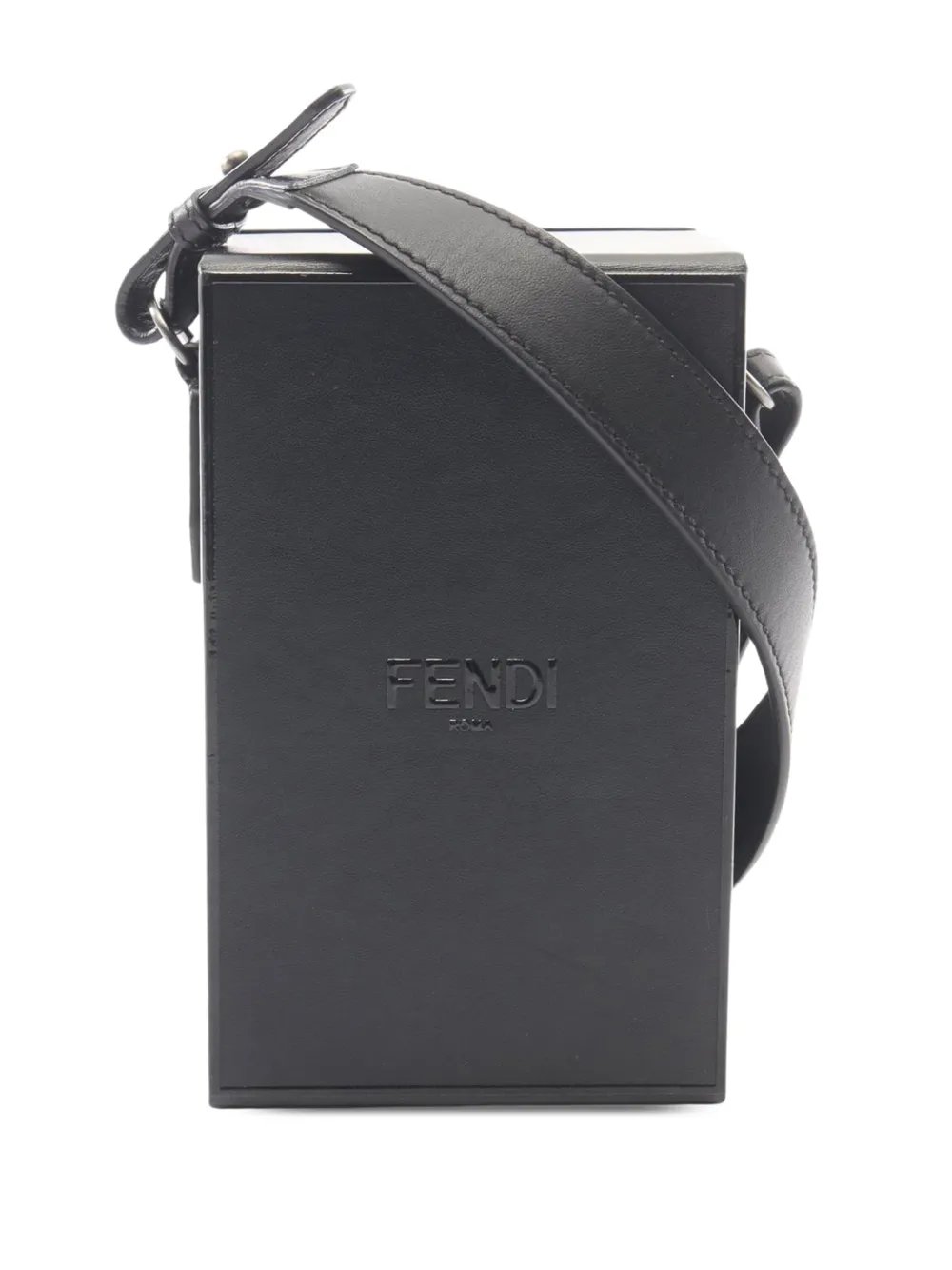 2010-2026 Vitello Fluffy Logo Vertical Box crossbody bag