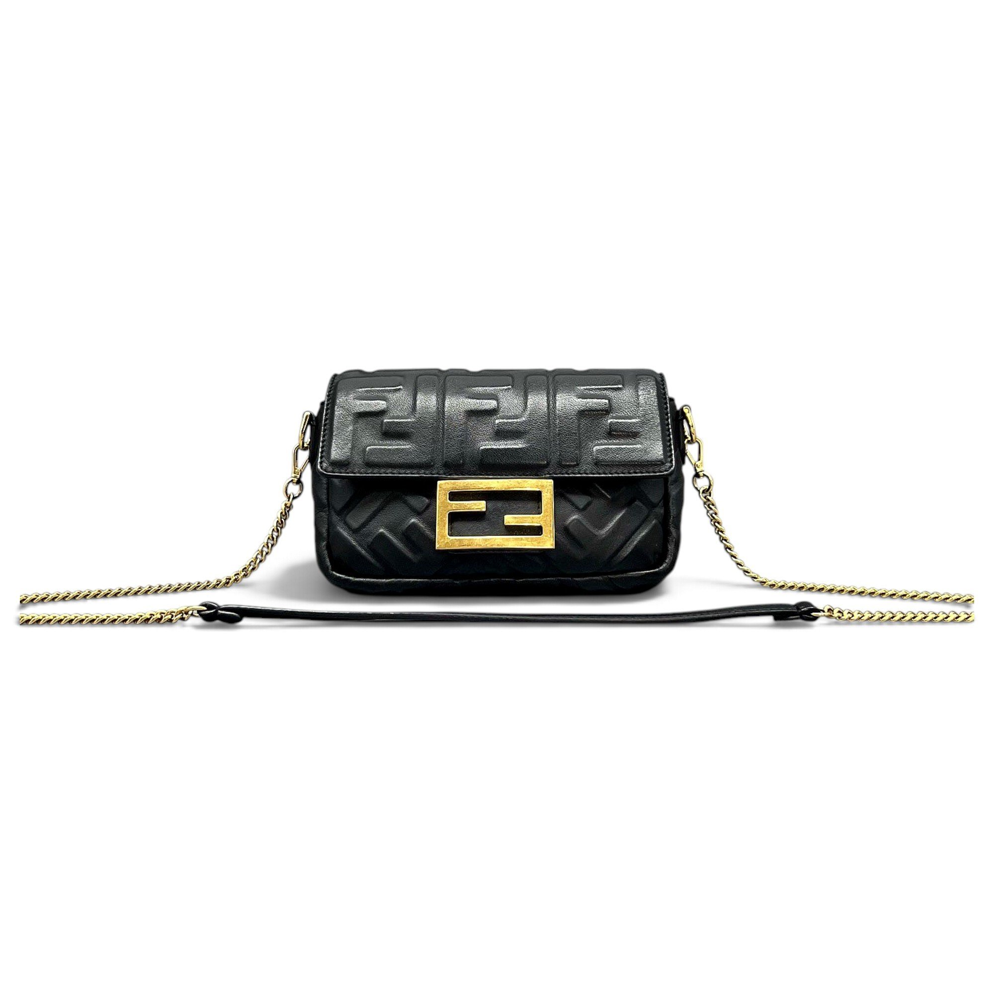 Baguette leather handbag