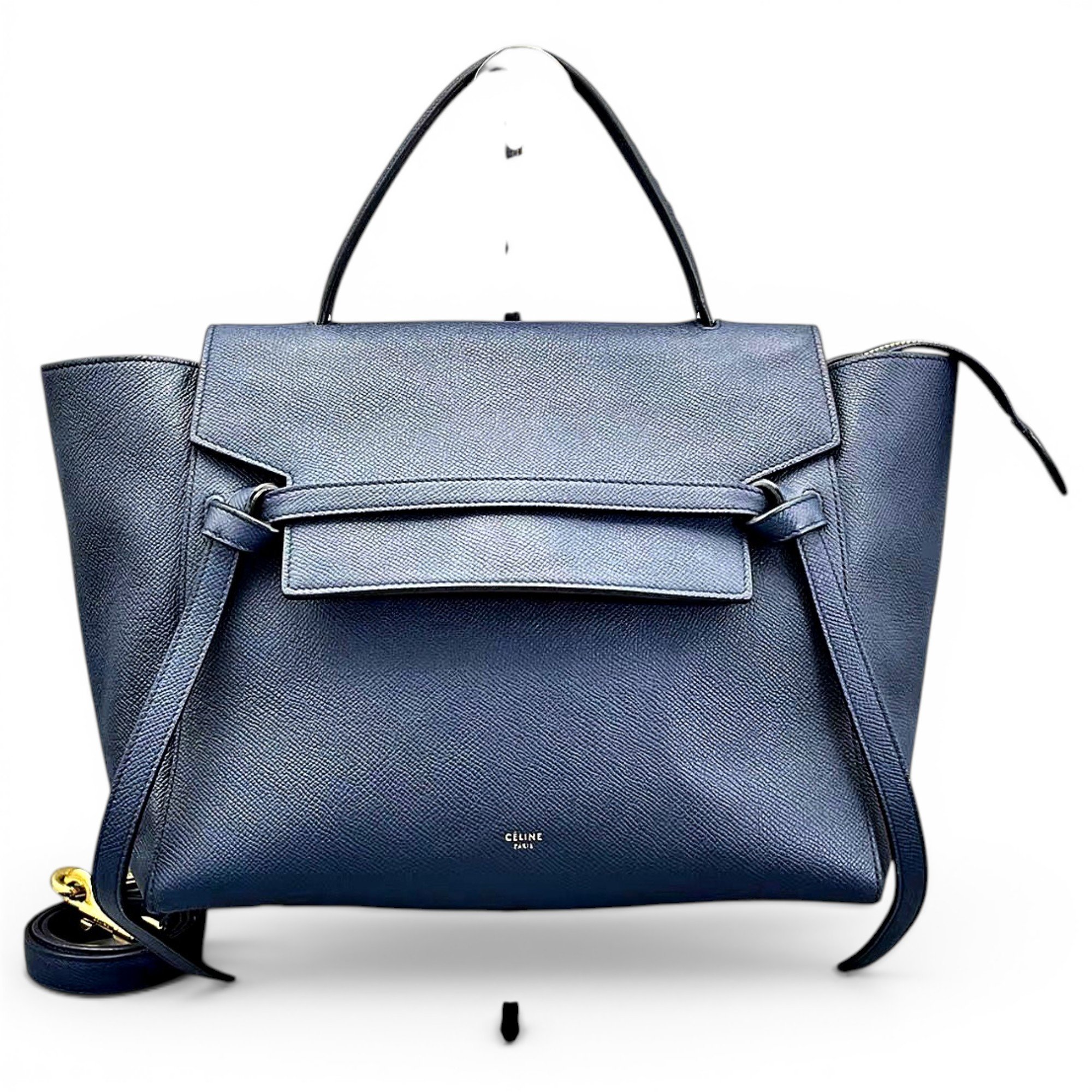 Belt leather handbag