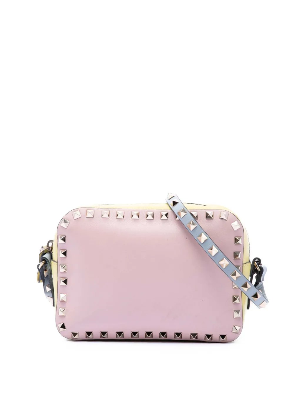 2018-2026 Multicolore Leather Rockstud Camera Bag crossbody bag