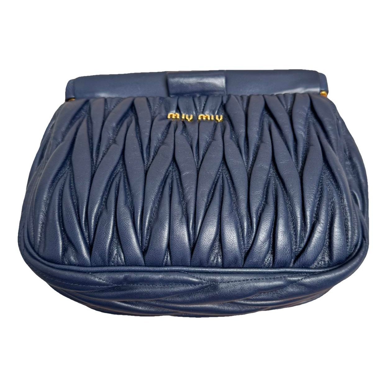 Leather clutch bag