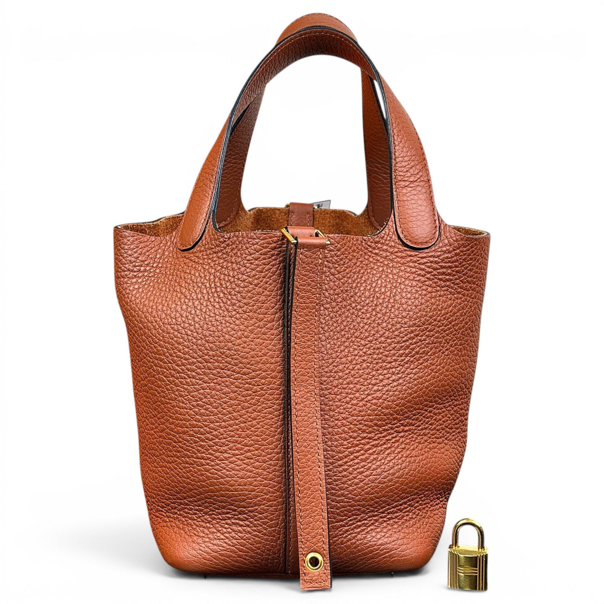 Picotin leather handbag