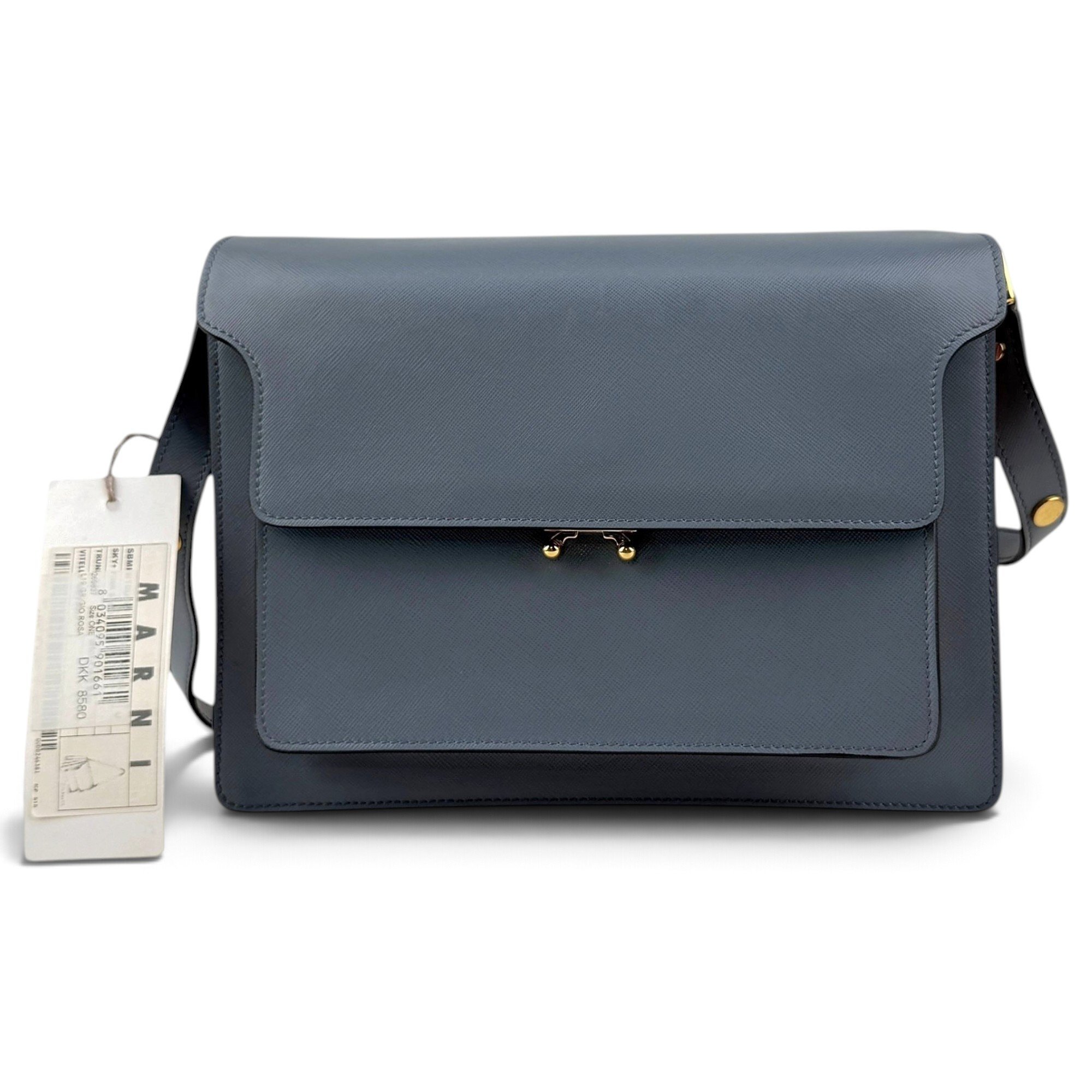 Trunk leather handbag