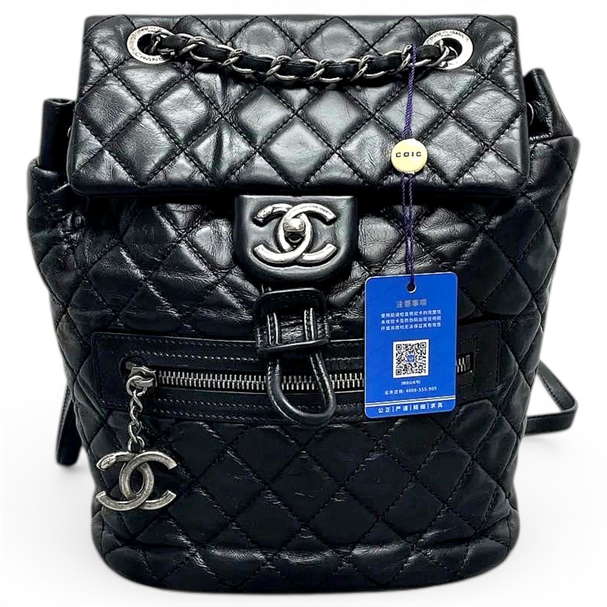 Leather backpack