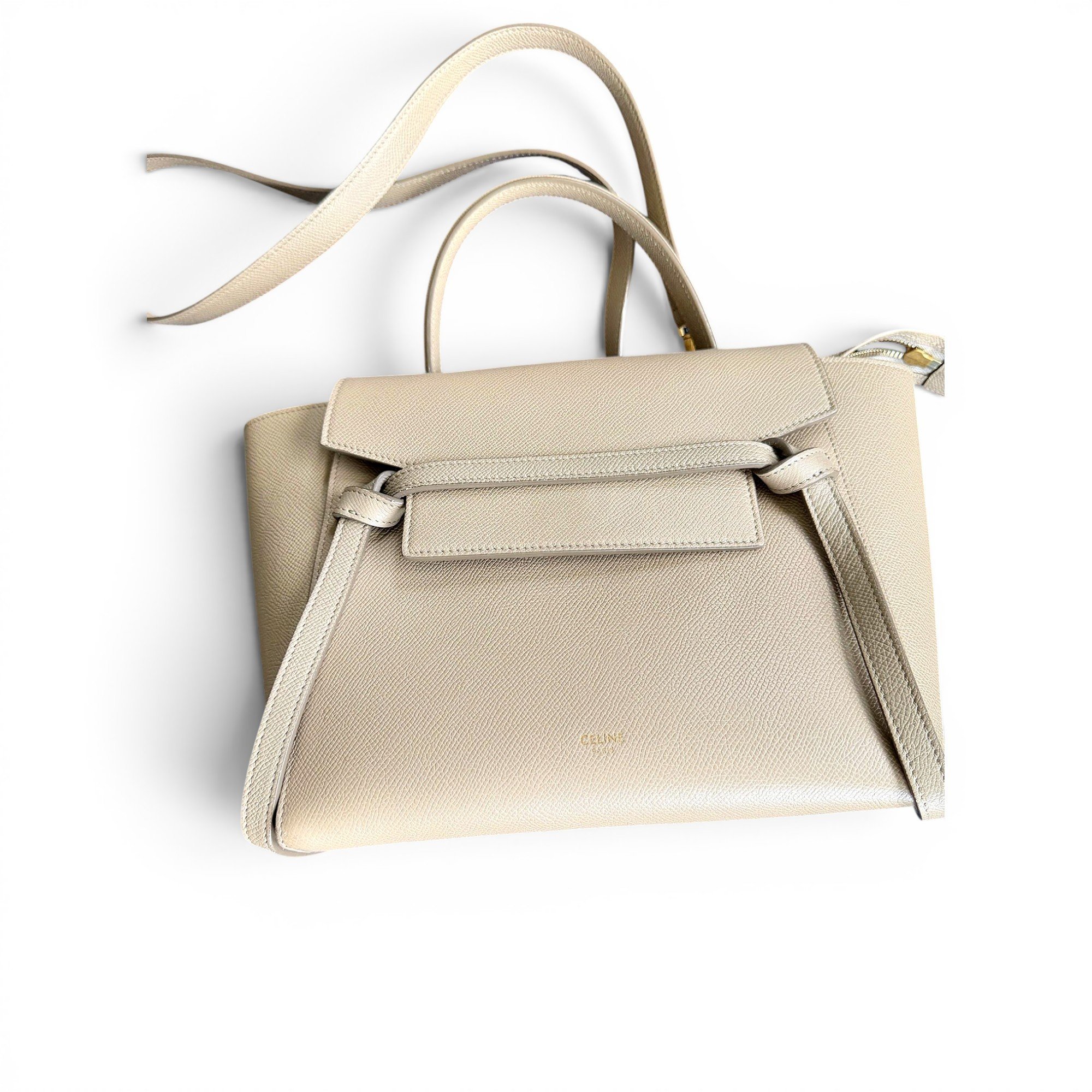 Belt leather handbag