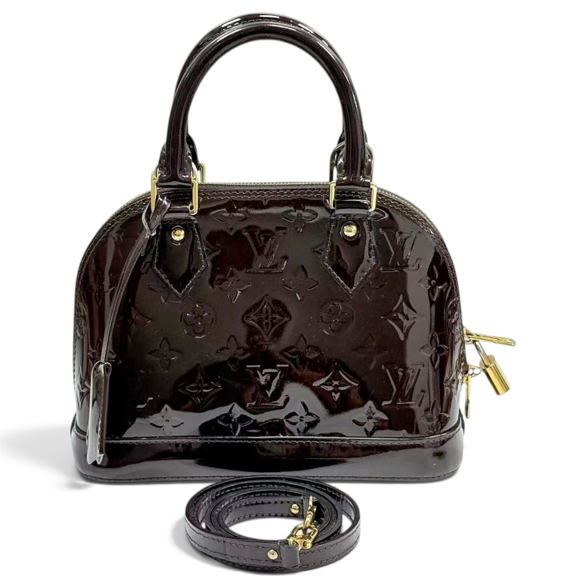 Alma BB patent leather handbag