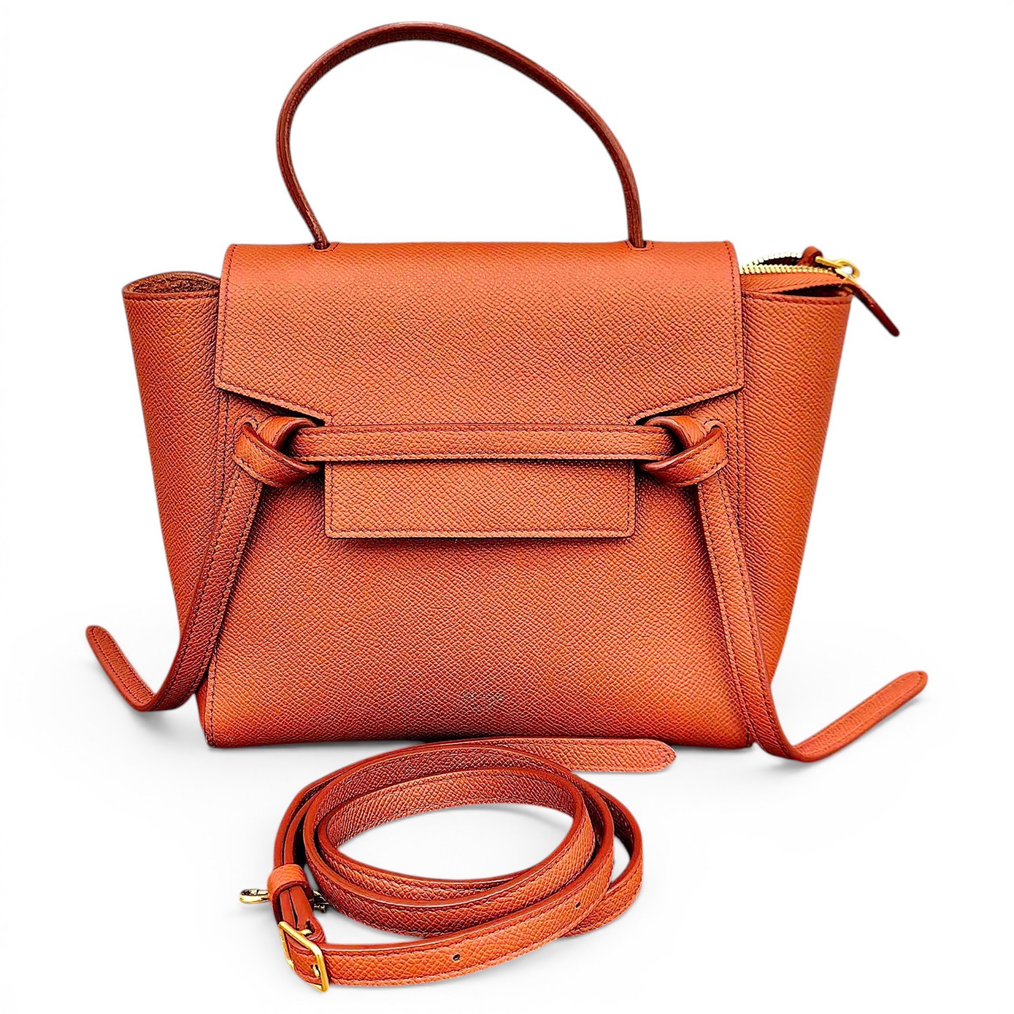 Belt leather handbag