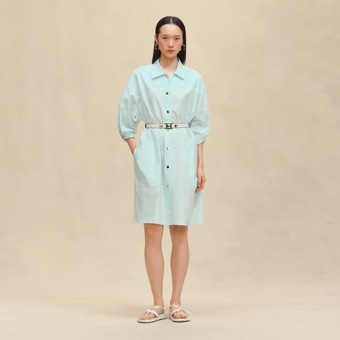 Vert Embrun "Mosaique" Shirt Dress