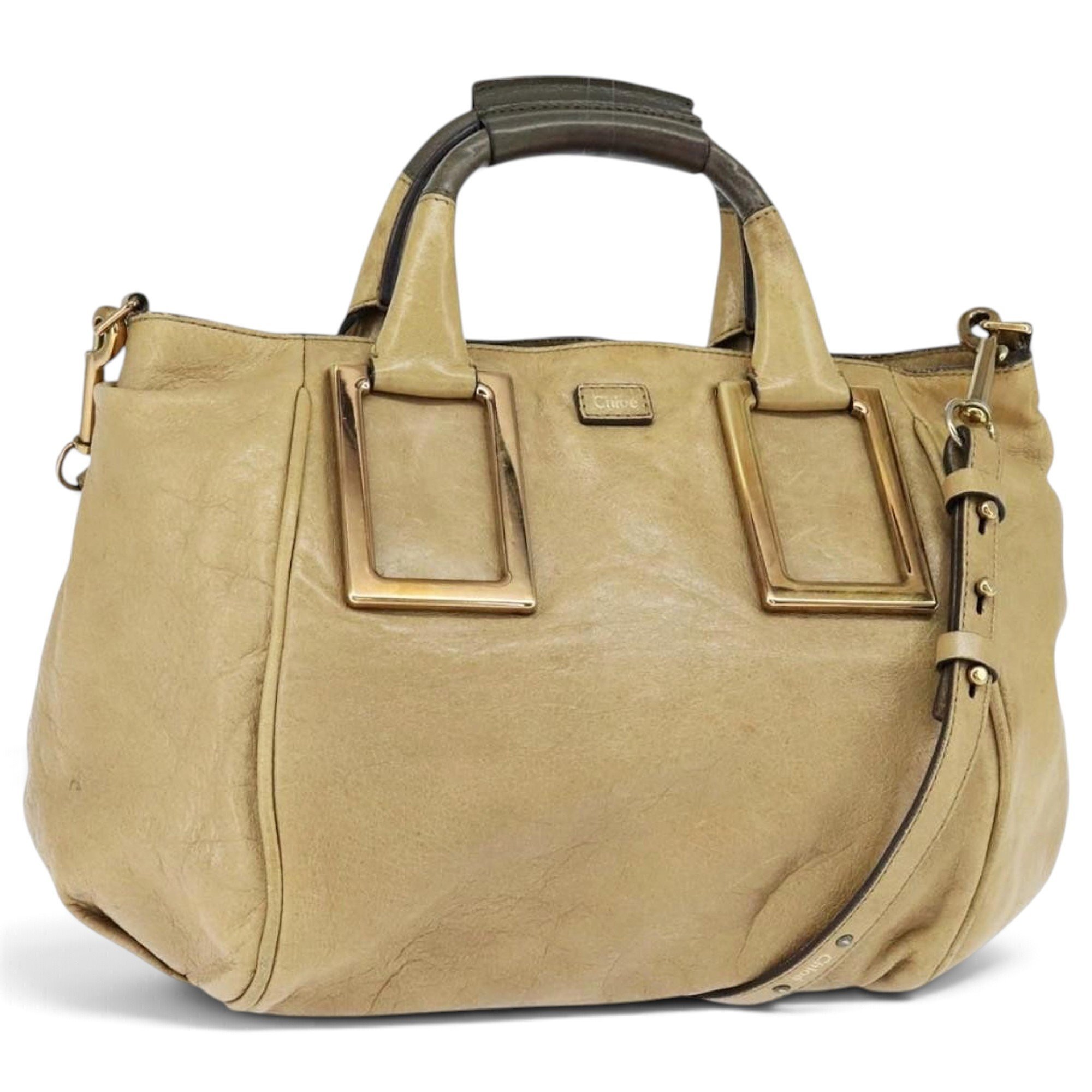 C leather handbag
