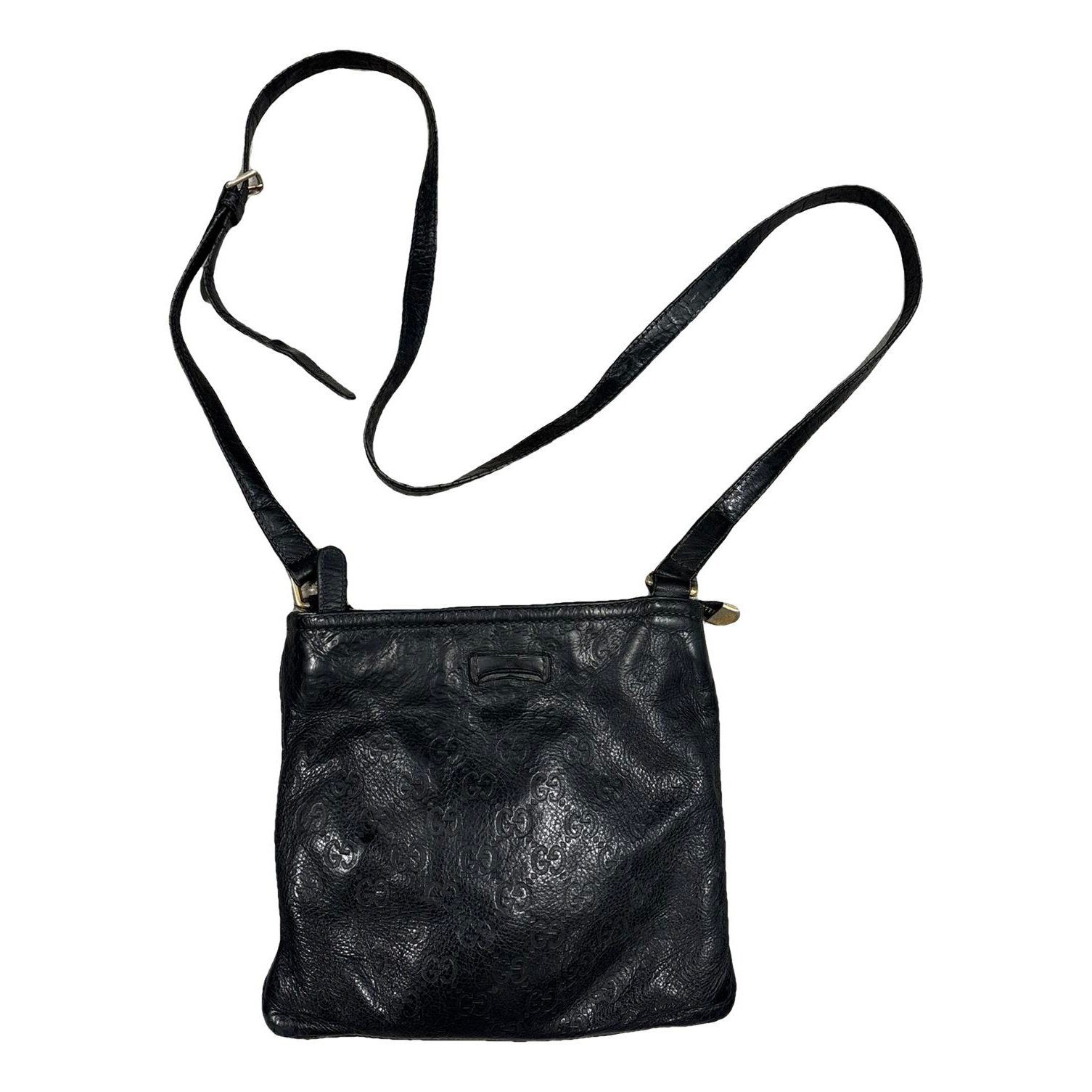 Leather clutch bag