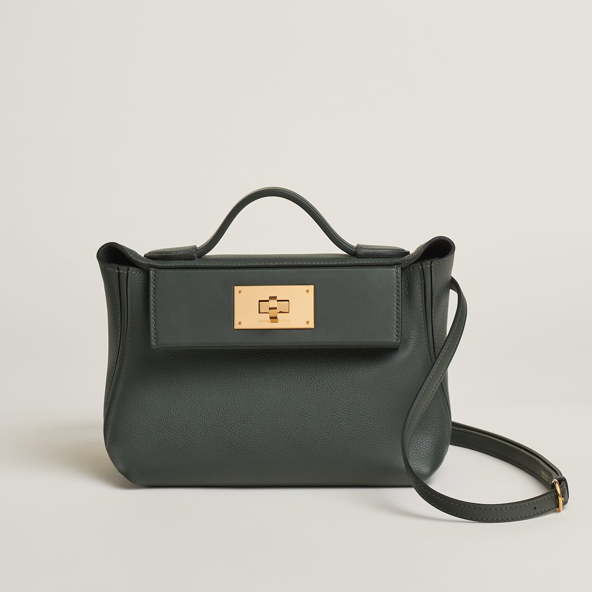 Hermès 24/24 - 21 bag Vert Mangrove Swift Calfskin | BagUSeek
