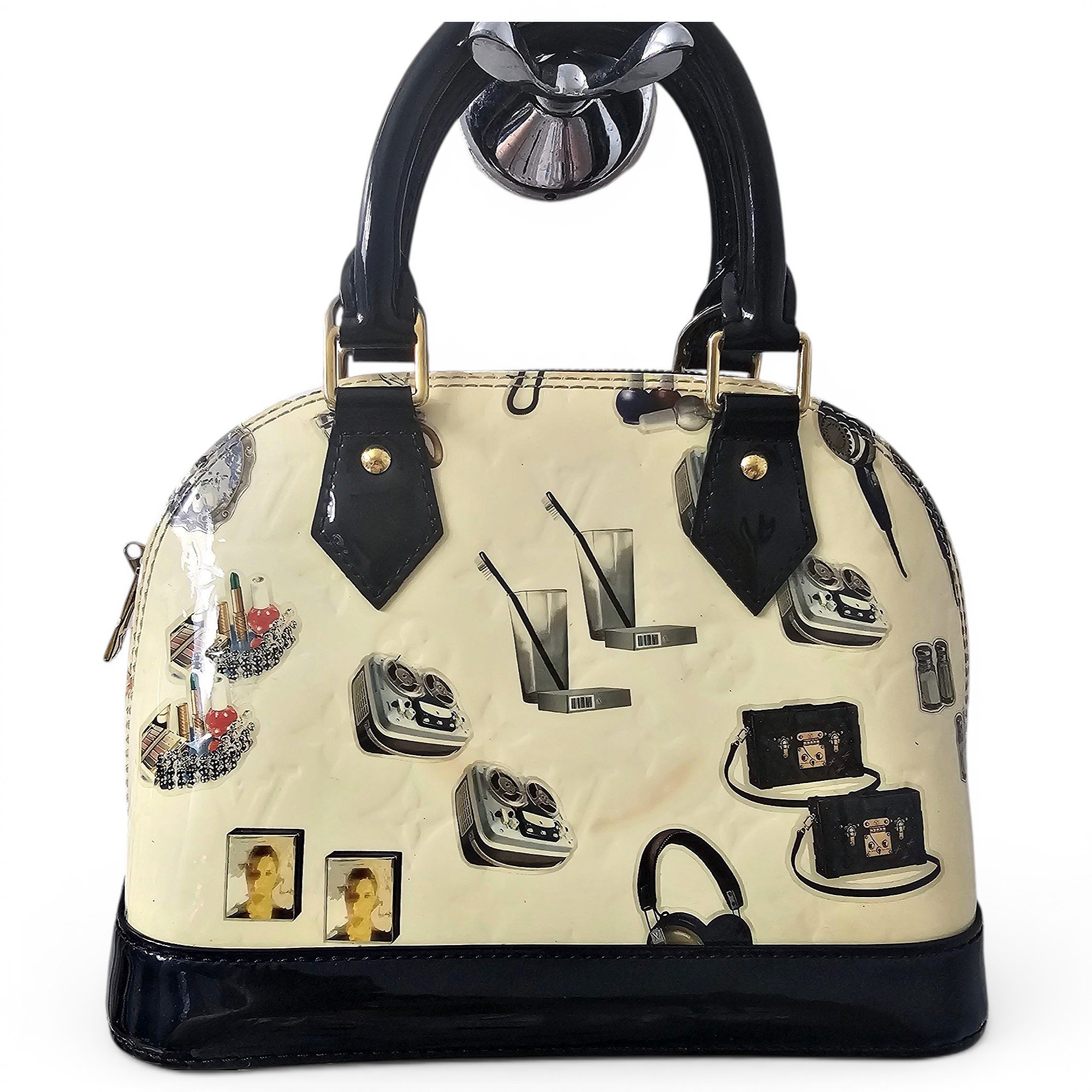 Alma BB patent leather handbag