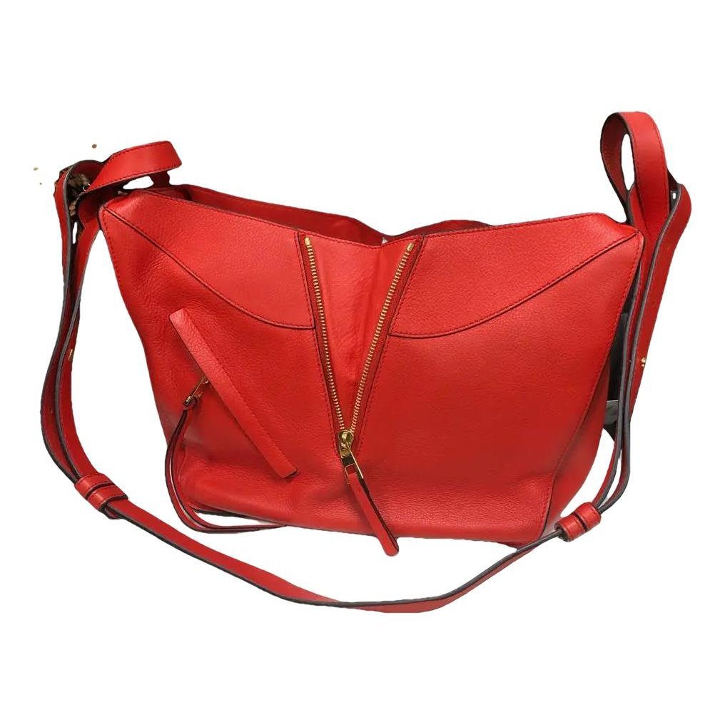 Hammock leather handbag