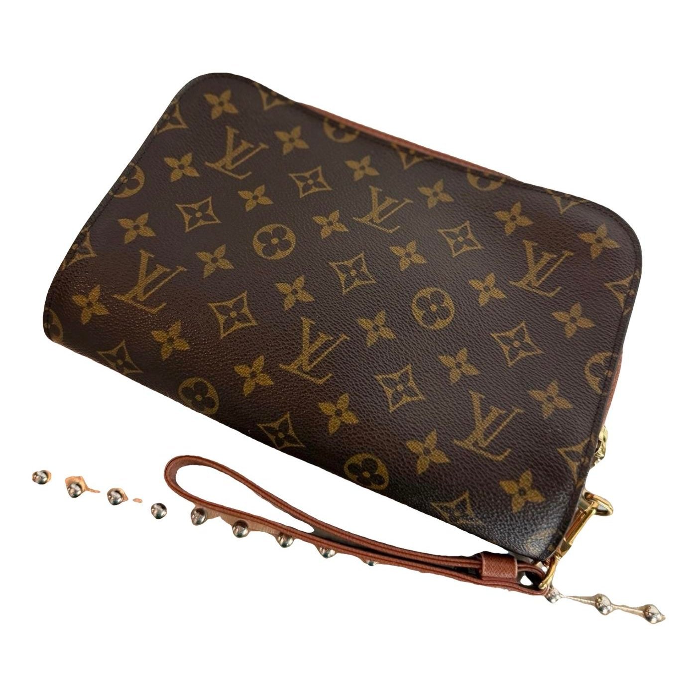 Orsay leather clutch bag