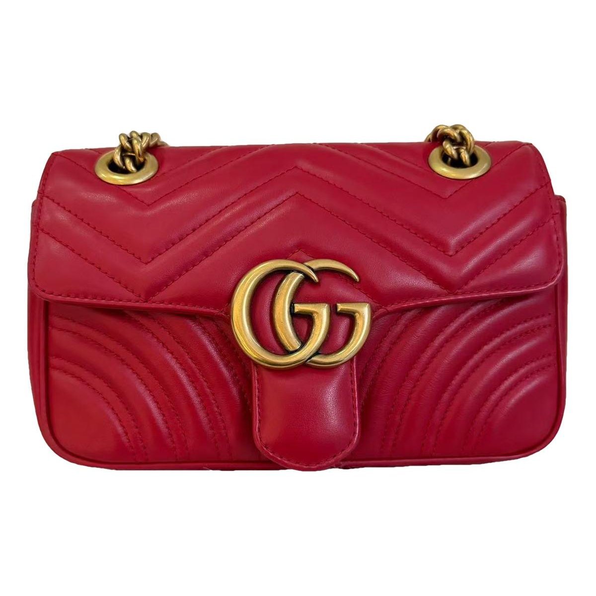 GG Marmont Flap leather handbag