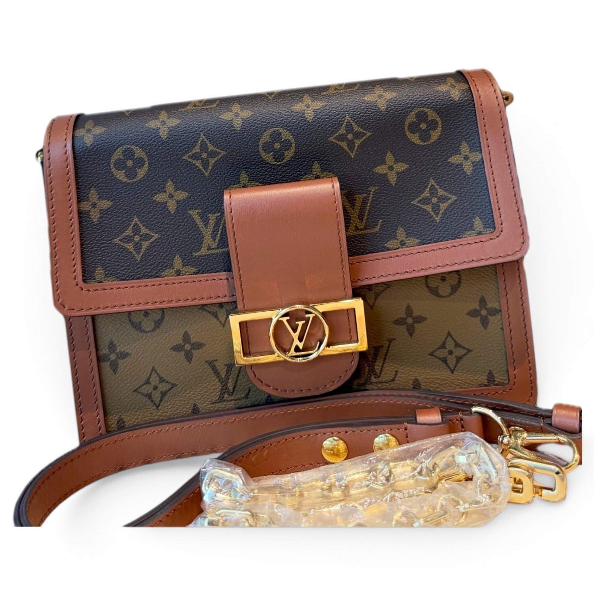 Dauphine leather handbag