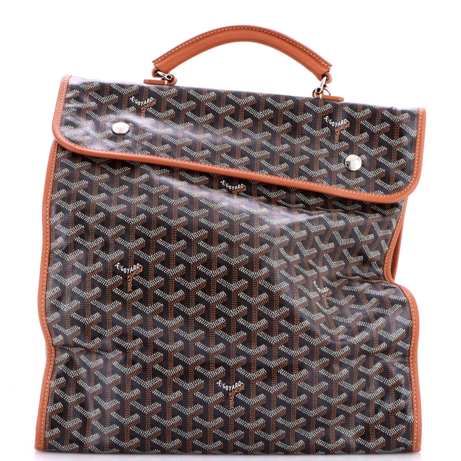 Saint Leger Briefcase Backpack Coated Canvas