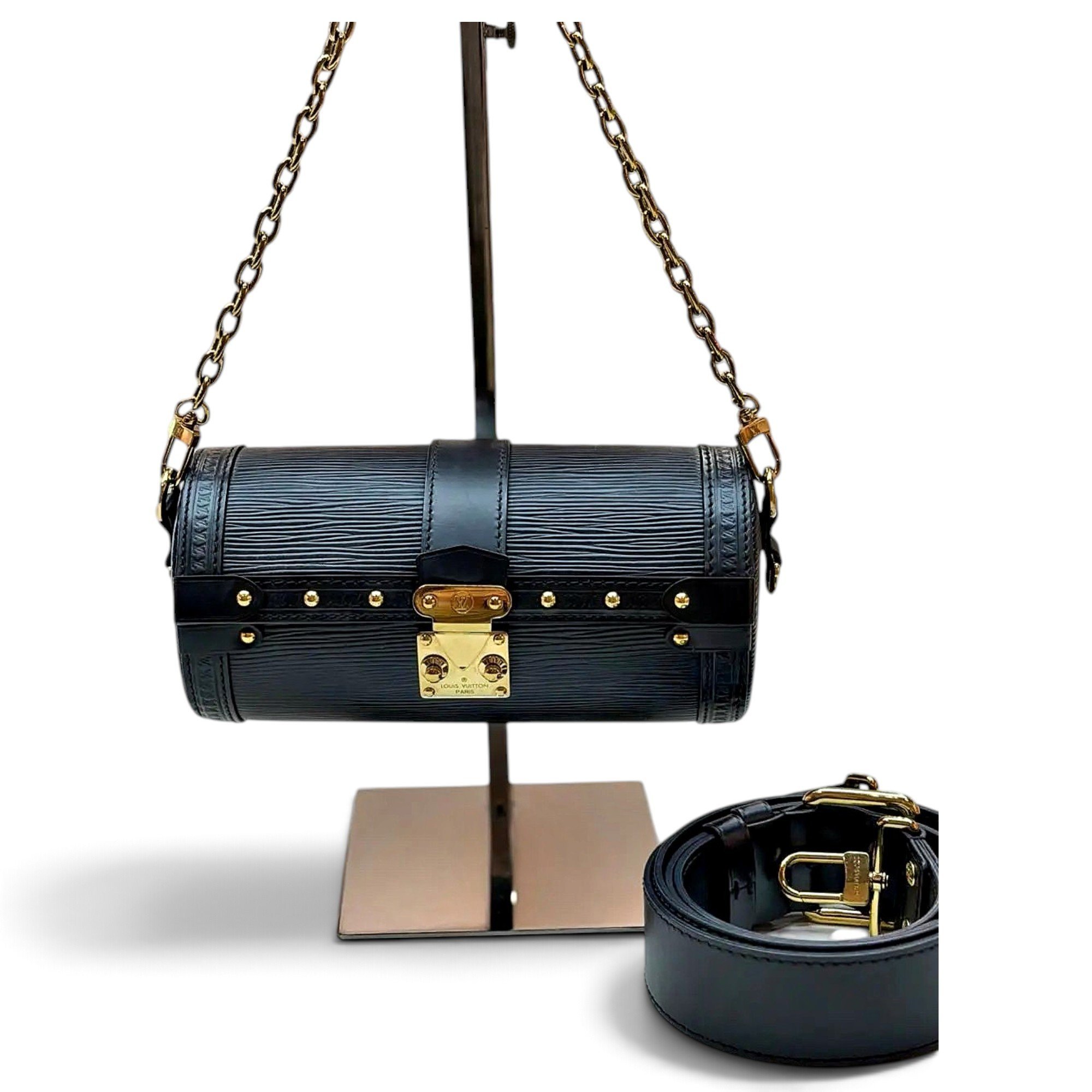 Papillon Trunk leather crossbody bag