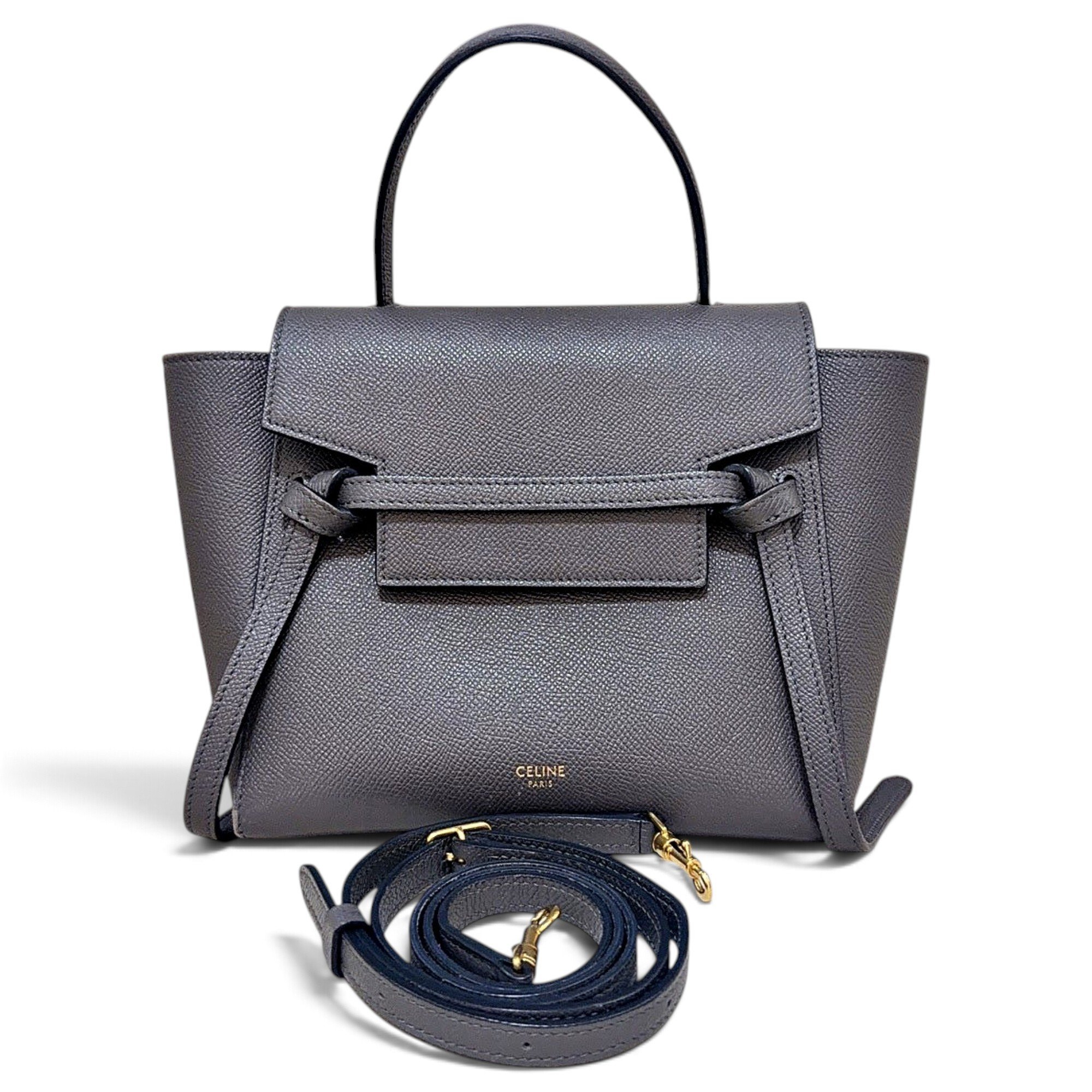 Belt leather handbag