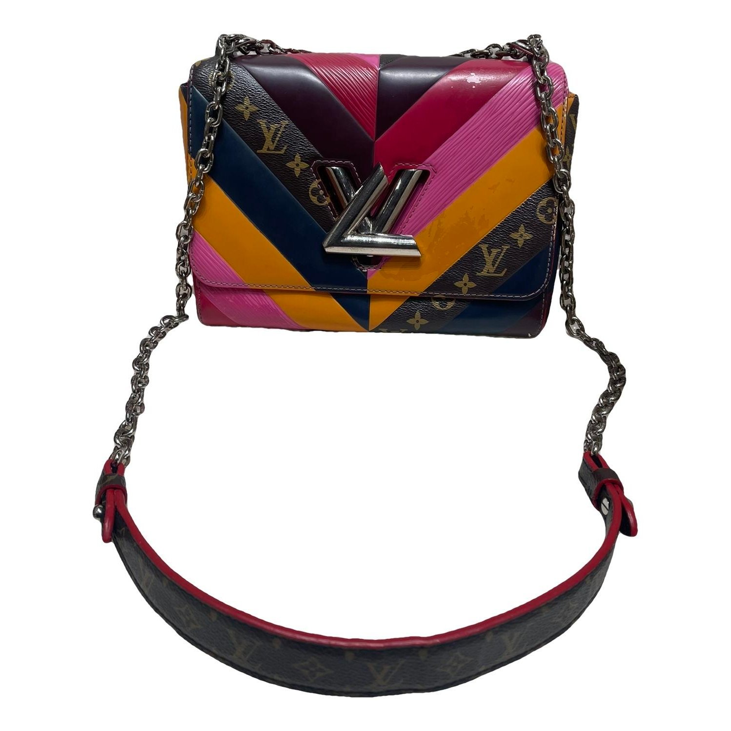 Twist leather crossbody bag