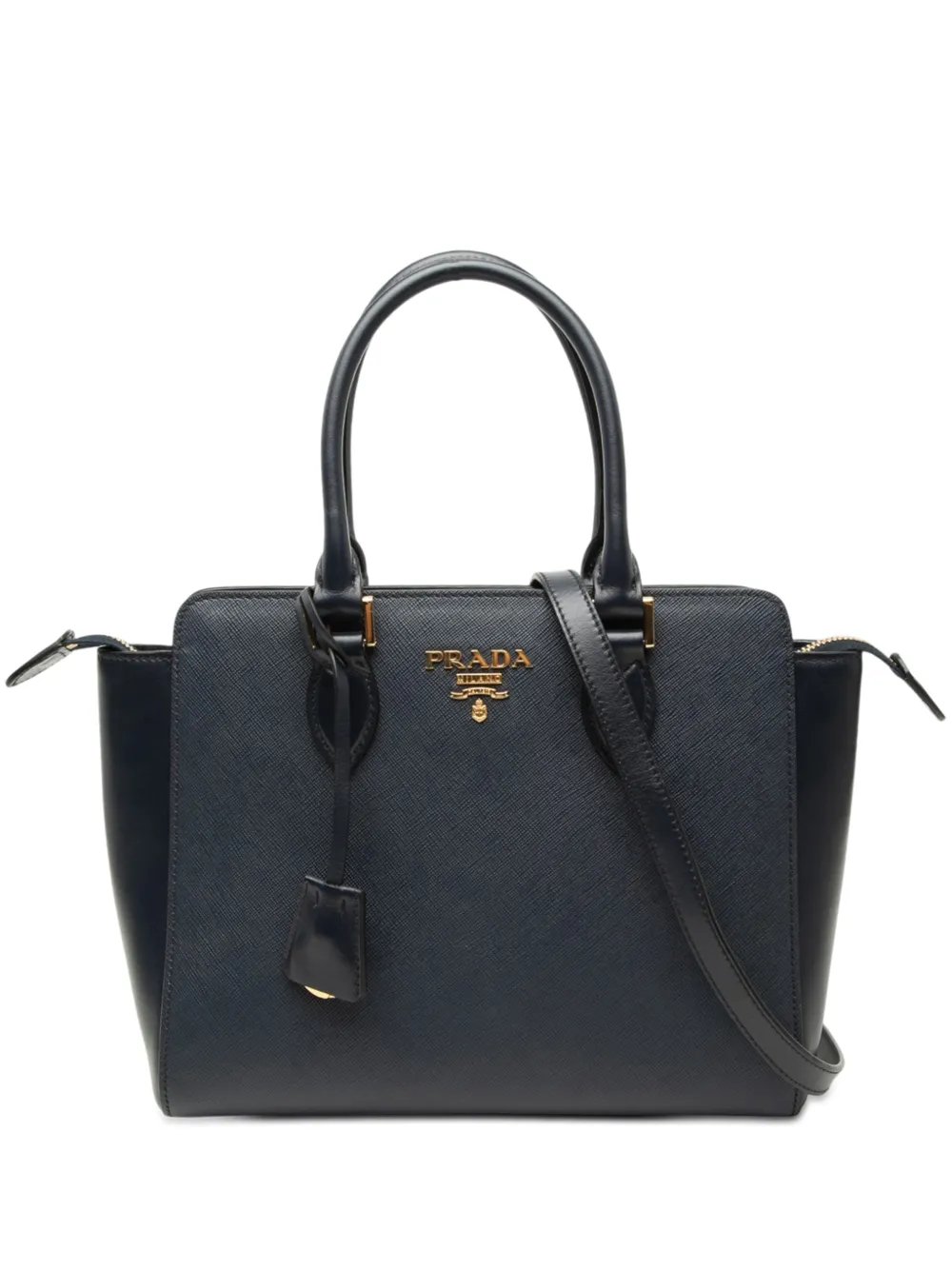 2013-2026 Soft Calf Trimmed Saffiano Lux Open Convertible Tote satchel