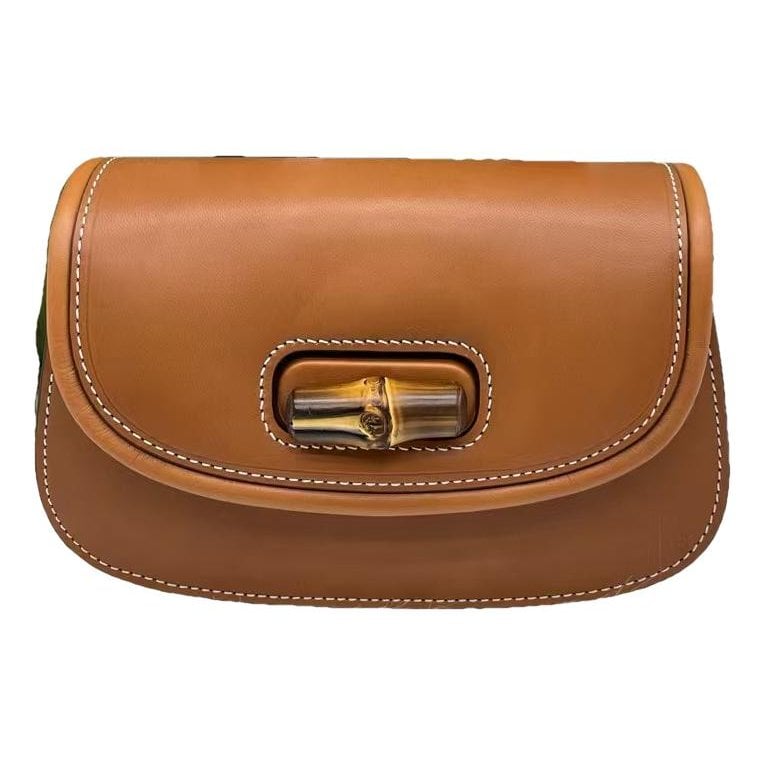 Bamboo leather handbag
