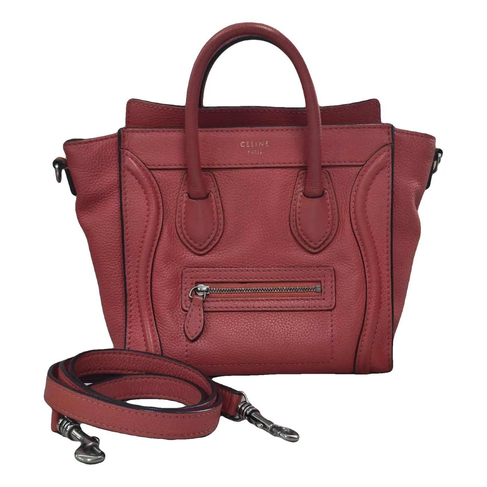 Nano Luggage leather handbag