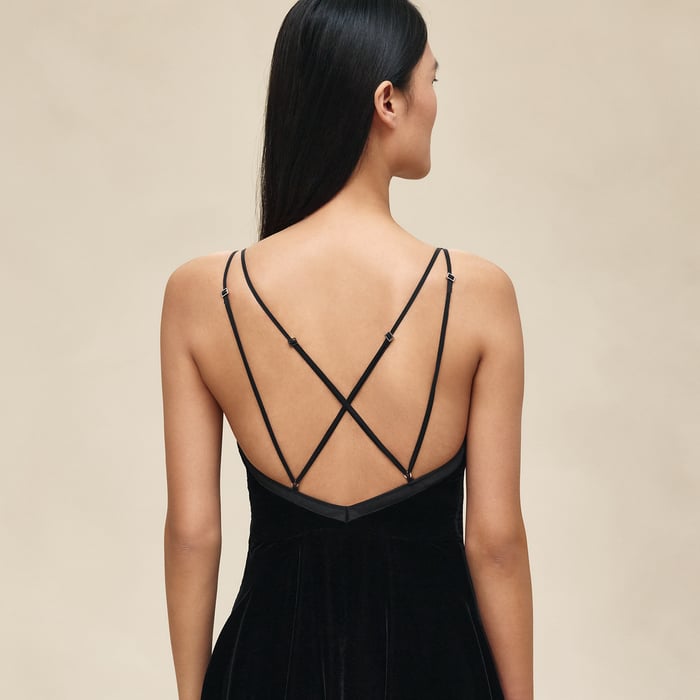 Noir Long Nightgown Dress