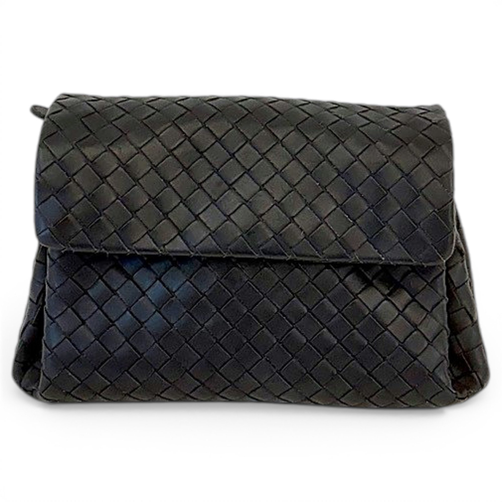Leather clutch bag