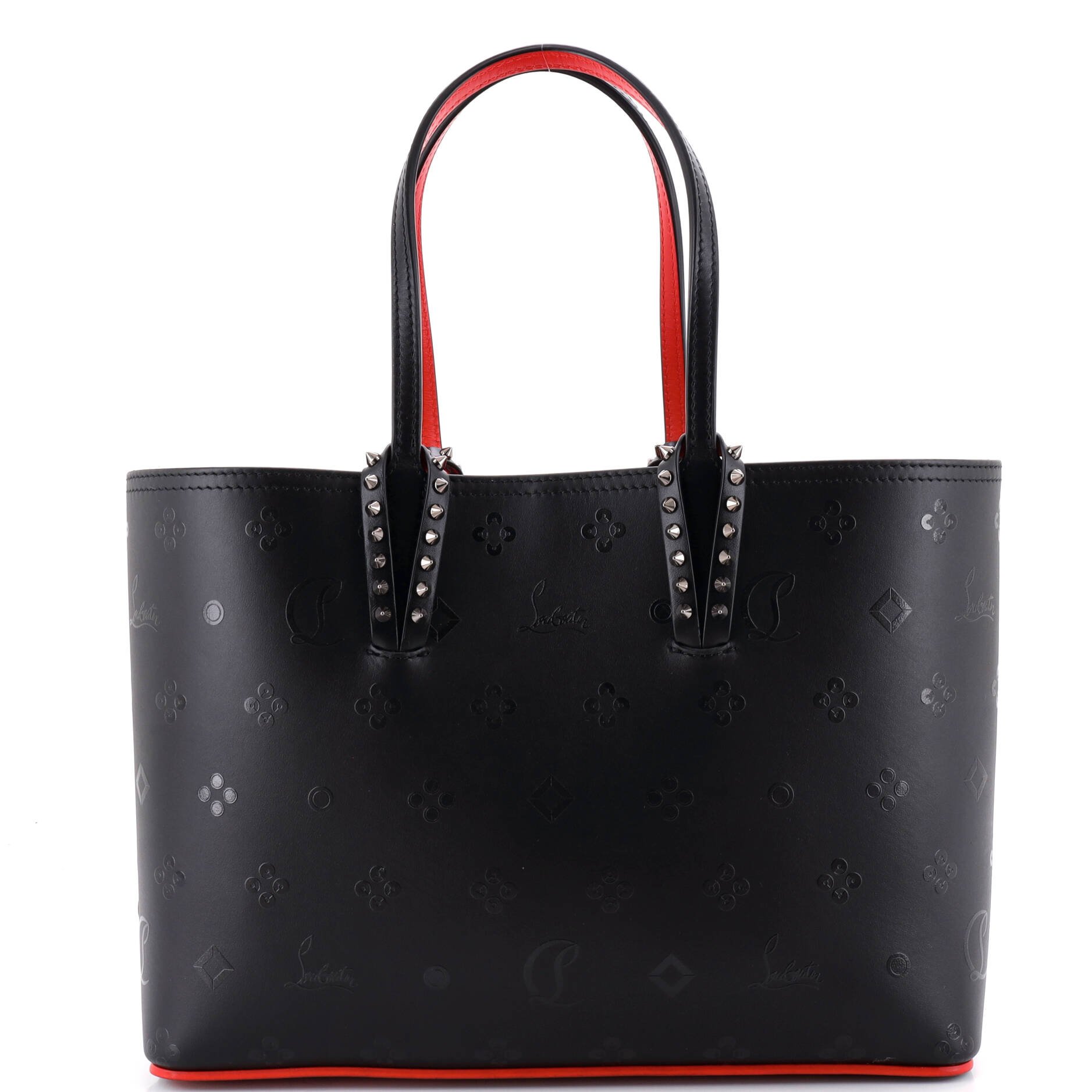 Cabata East West Tote Embossed Leather Small