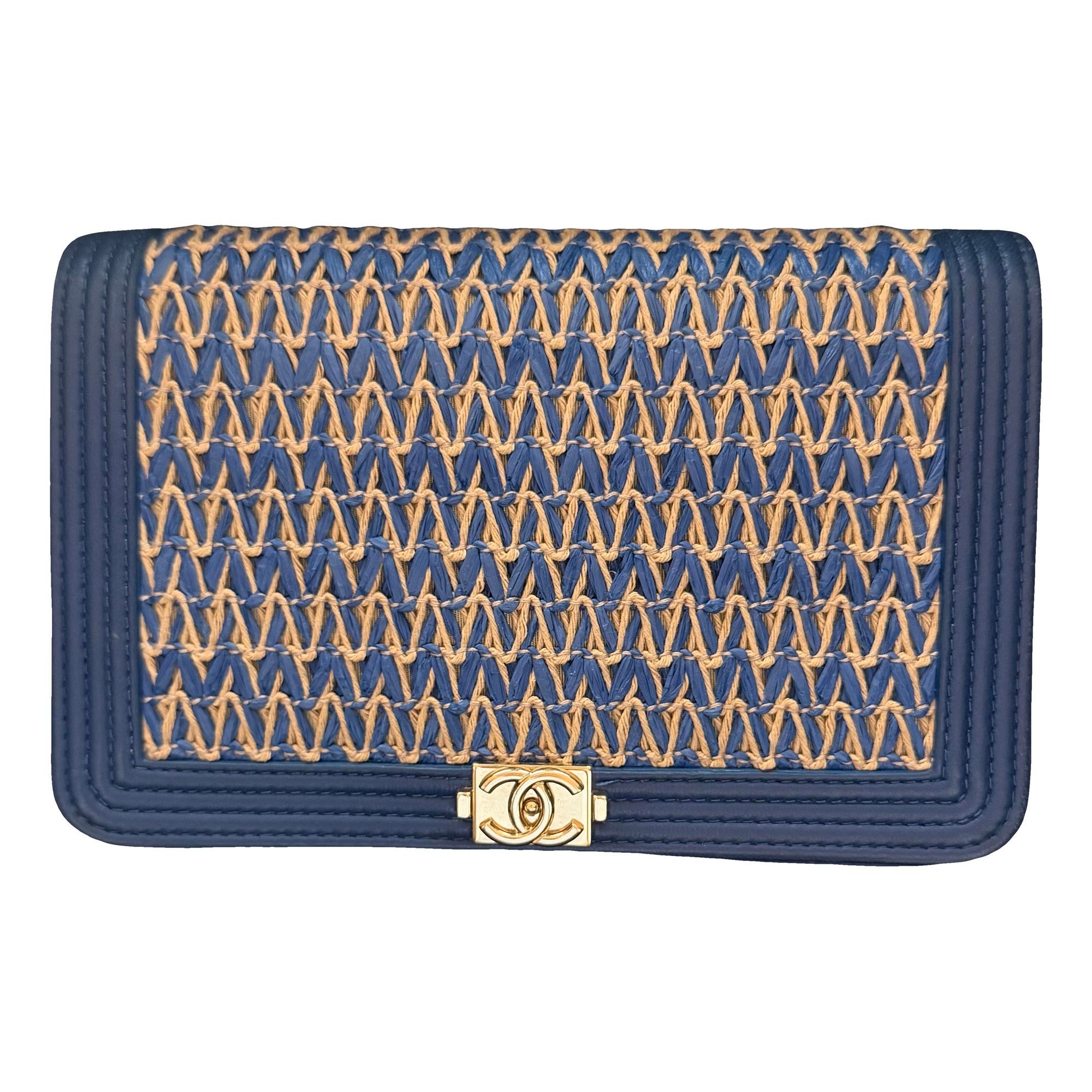 Wallet On Chain Boy leather handbag